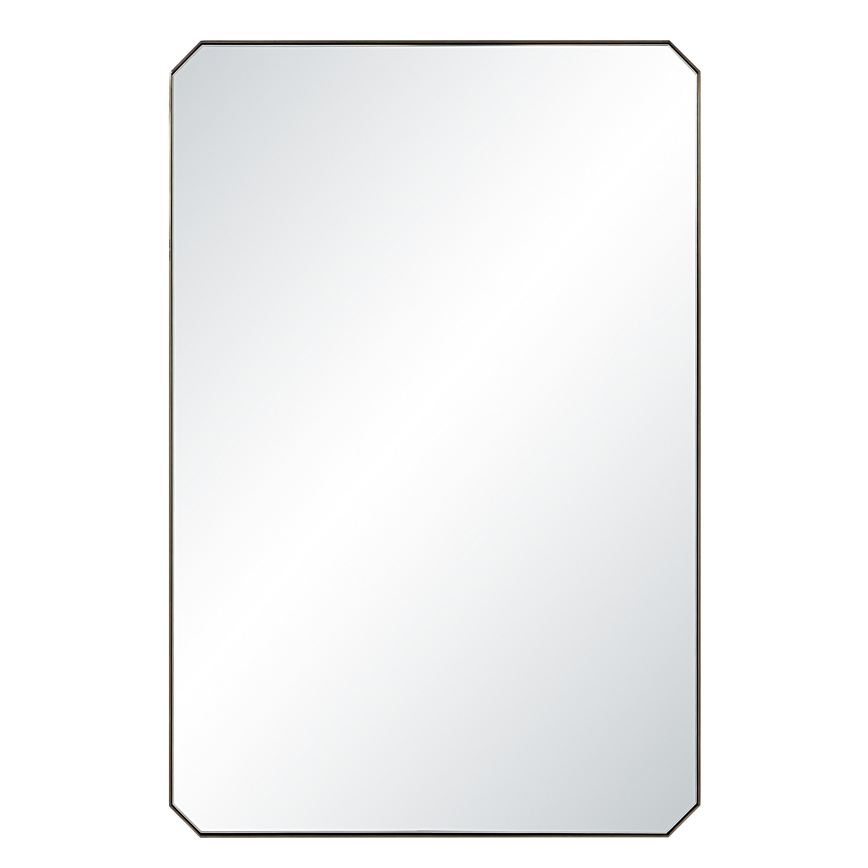 Nate 36" H x 24" W Wall Mirror, Yellow - Main Image - MT2750