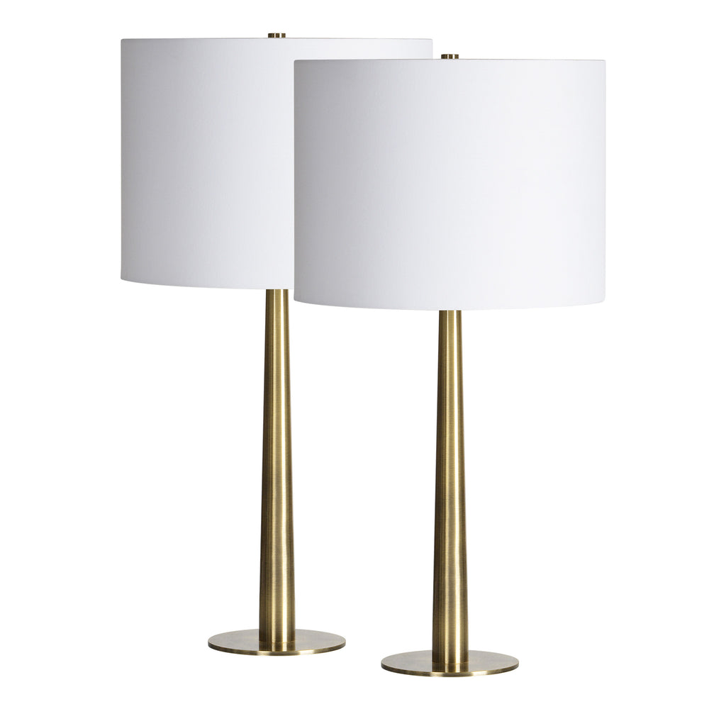 Sarai 26" Length Table Lamp- Set of two, Antique Brass - Main Image - LPT1253-SET2