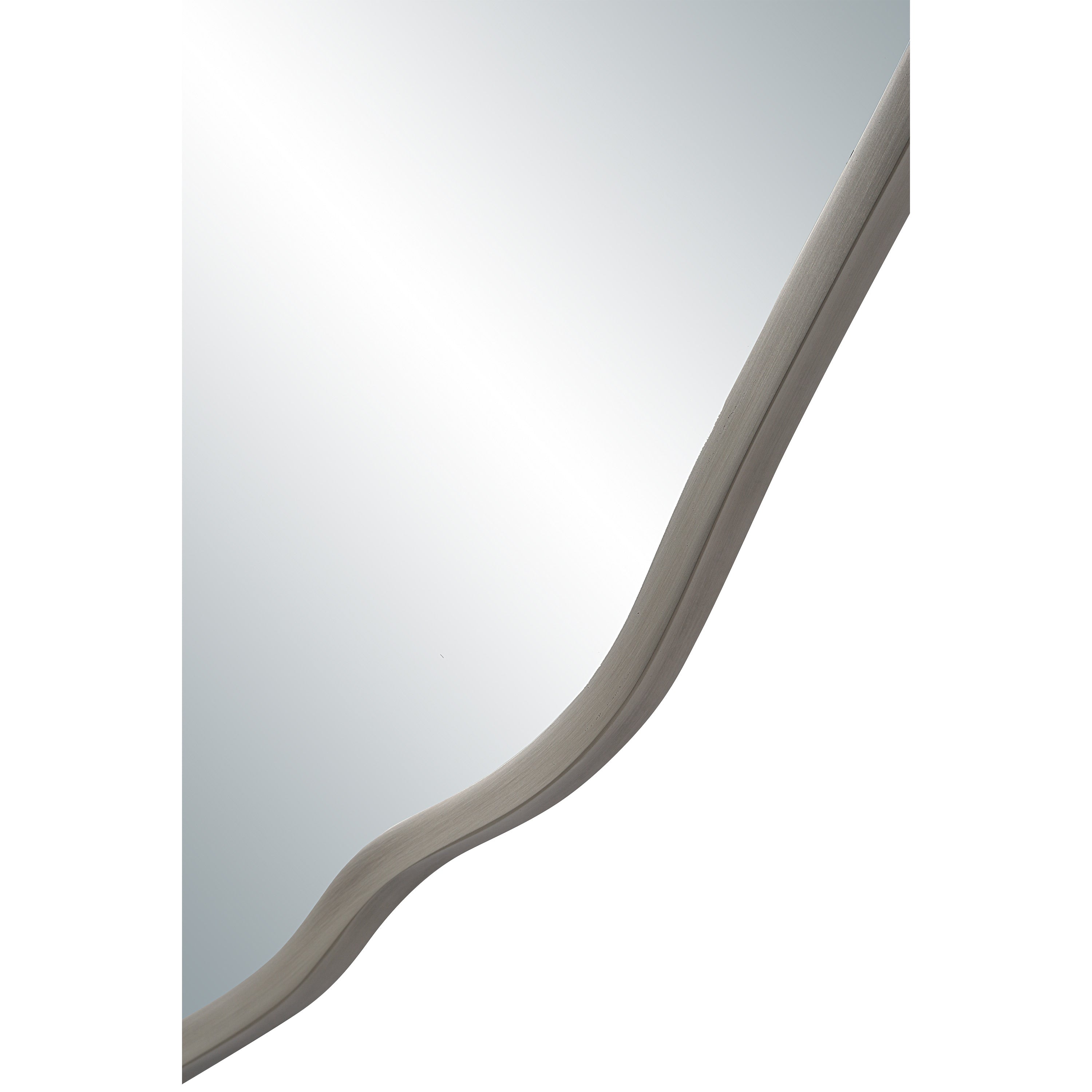 Knox 40" H x 40" W Wall Mirror, Silver - Detail Image - MT2734