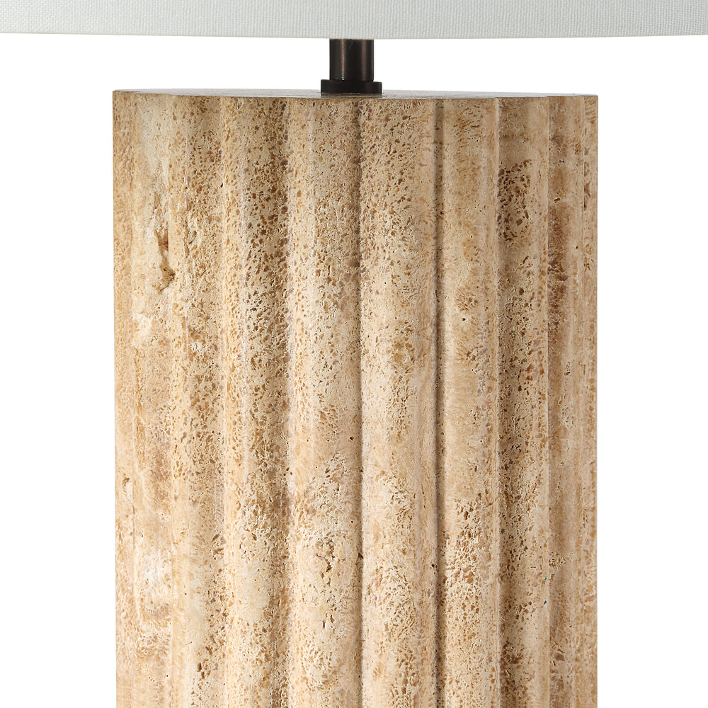 Milena 28" Height Table Lamp, Beige - Detail Image - LPT1296