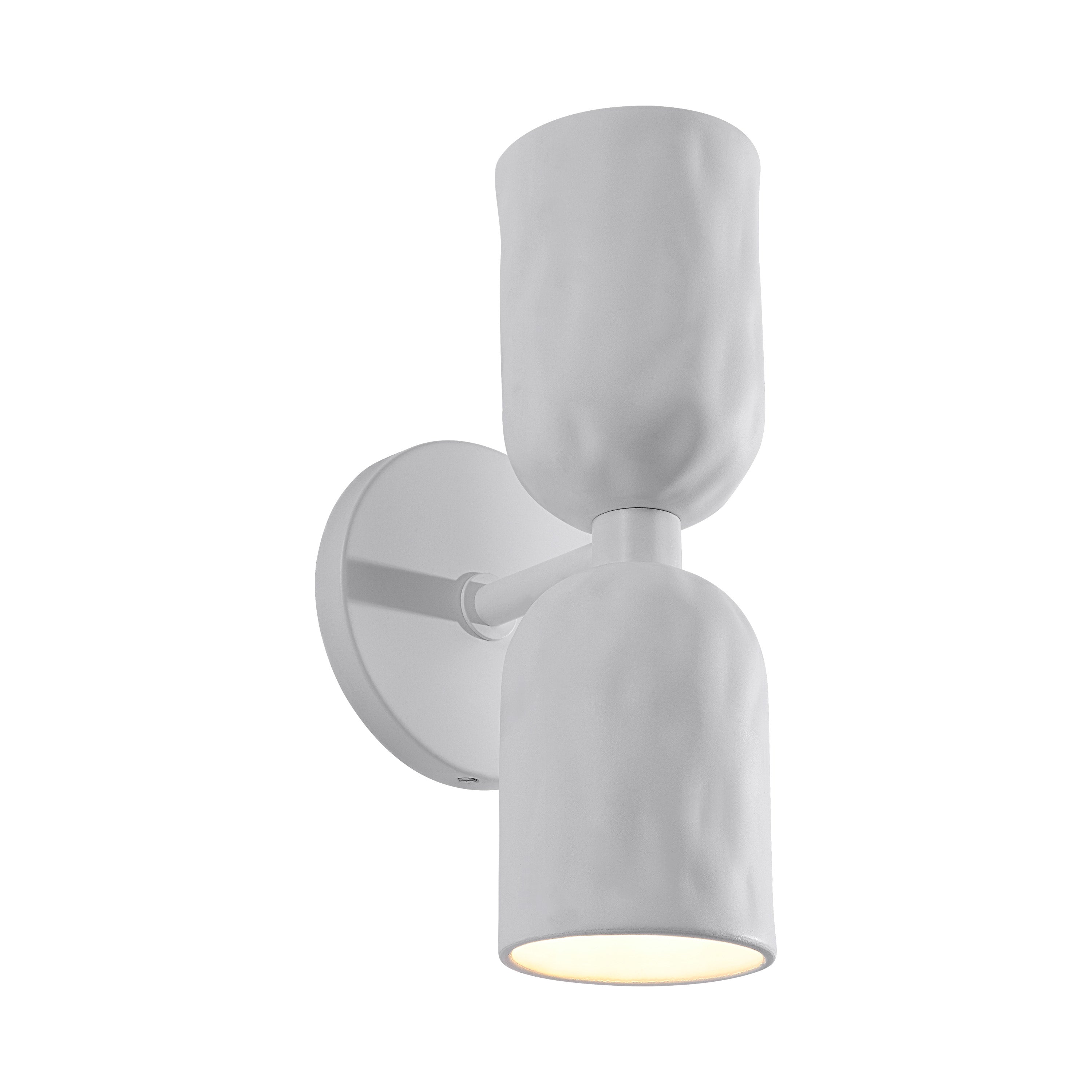 Akira 11.2" Off-White 2-Light Wall Sconce - Additional Image 2 - WS140