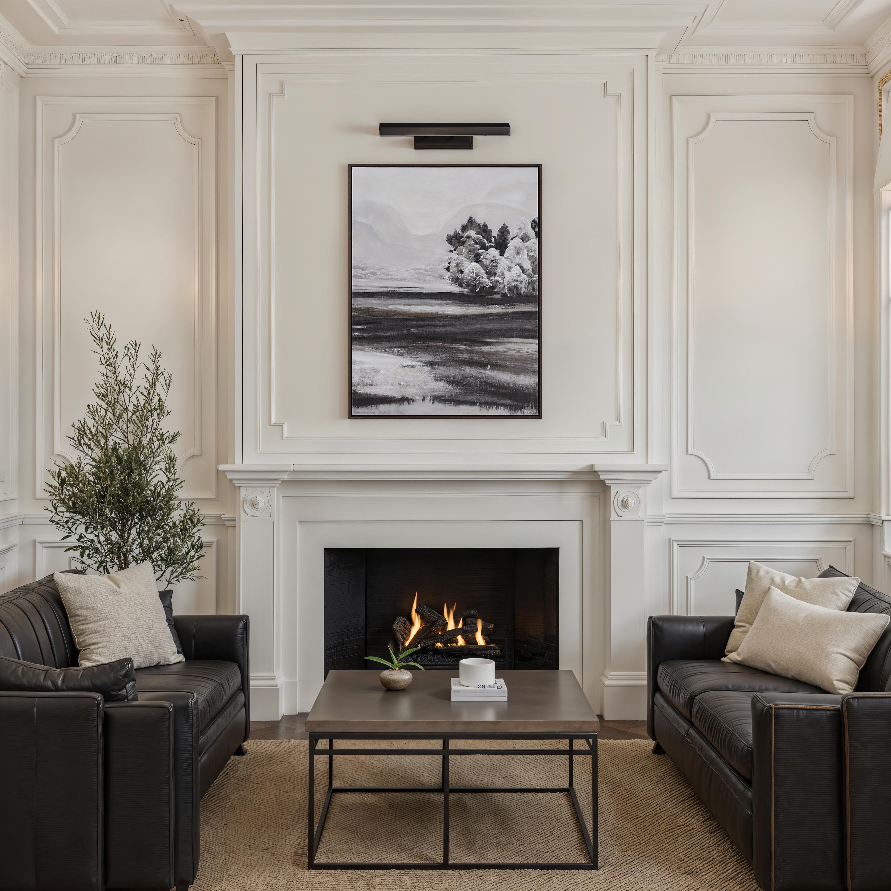Nea 4.5" Height Wall Sconces, Plated Dark Bronze - Lifestyle Image - WS174