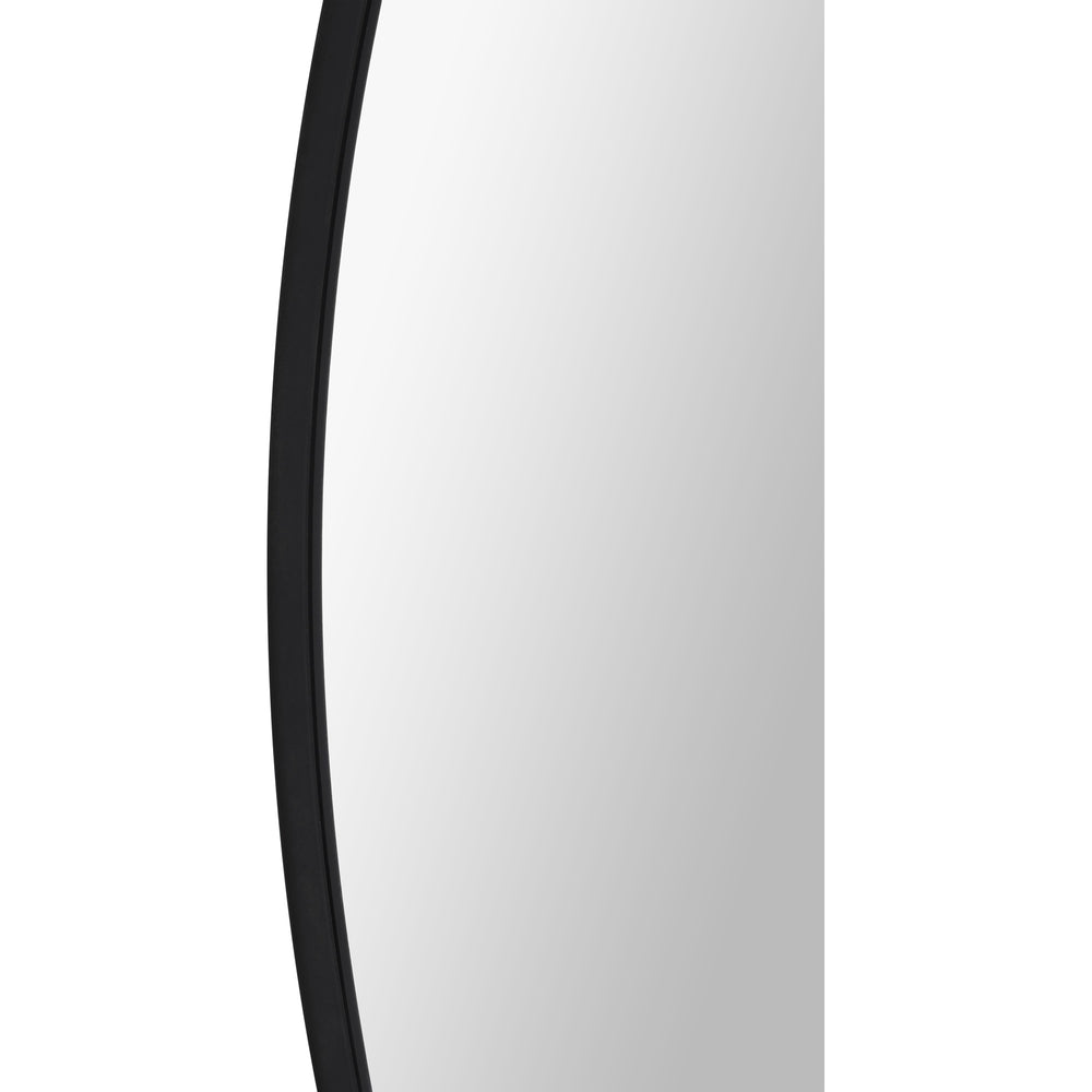 Posadas 36" Tall Round Wall Mirror, Black - Detail Image - MT2527