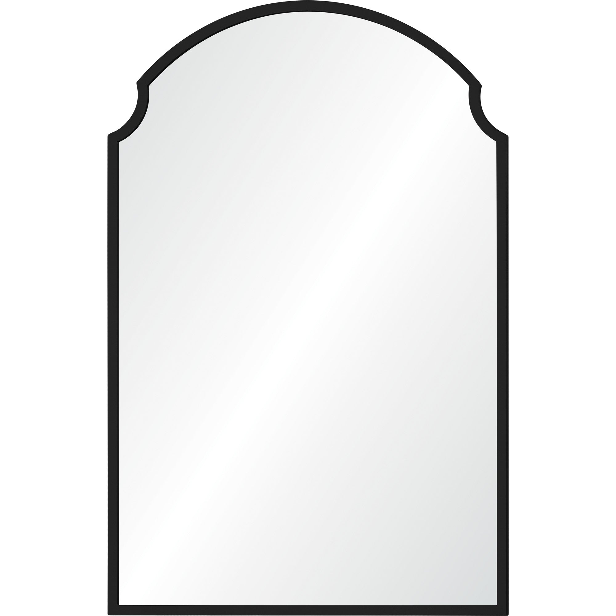 Asmara 36" Tall Irregular Wall Mirror, Black - Main Image - MT2542