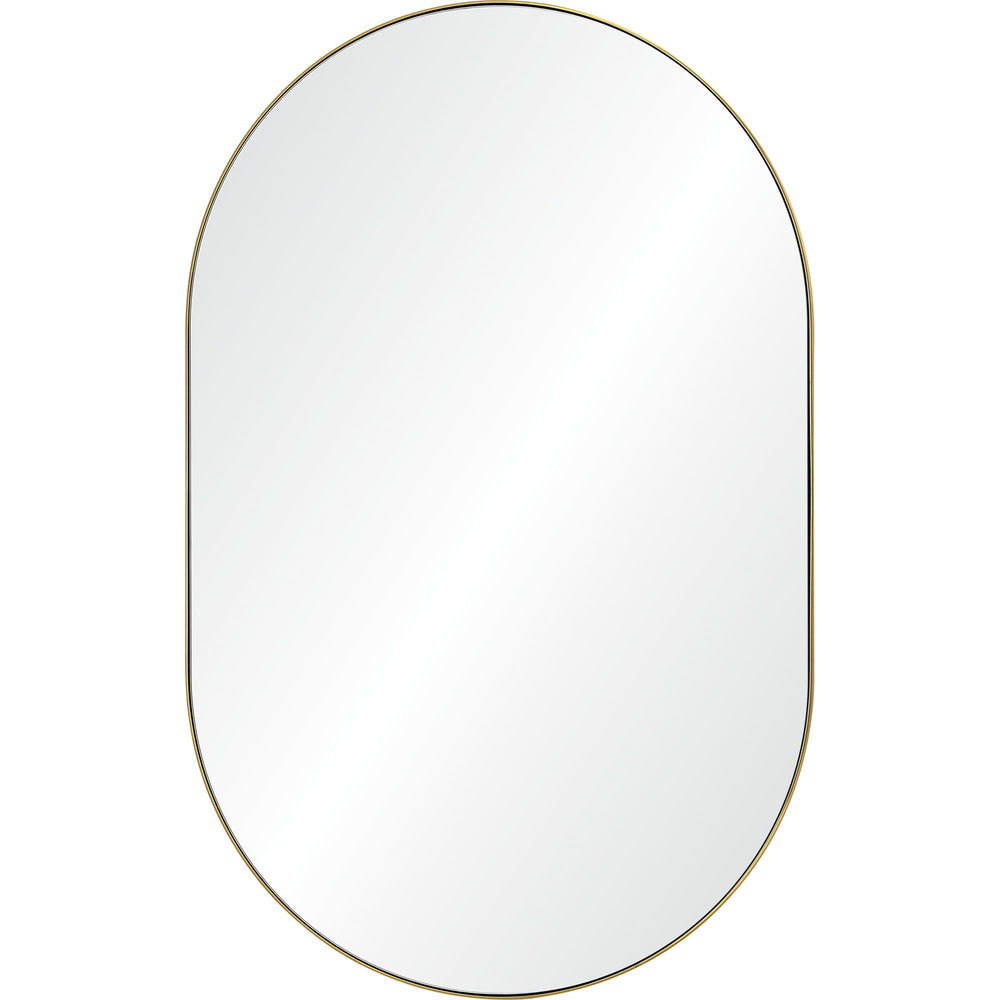 Beckah 40" Tall Oval Wall Mirror, Yellow - Main Image - MT2526