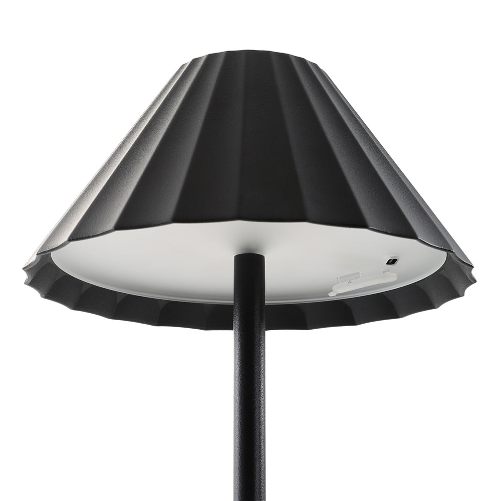 Giada 12.6" Height Table Lamp, Black - Detail Image - LPT1308
