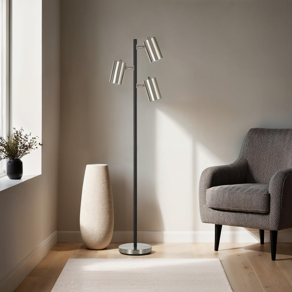 Meandros 63.5" Height Floor Lamp, Grey - Lifestyle Image - LPF3170