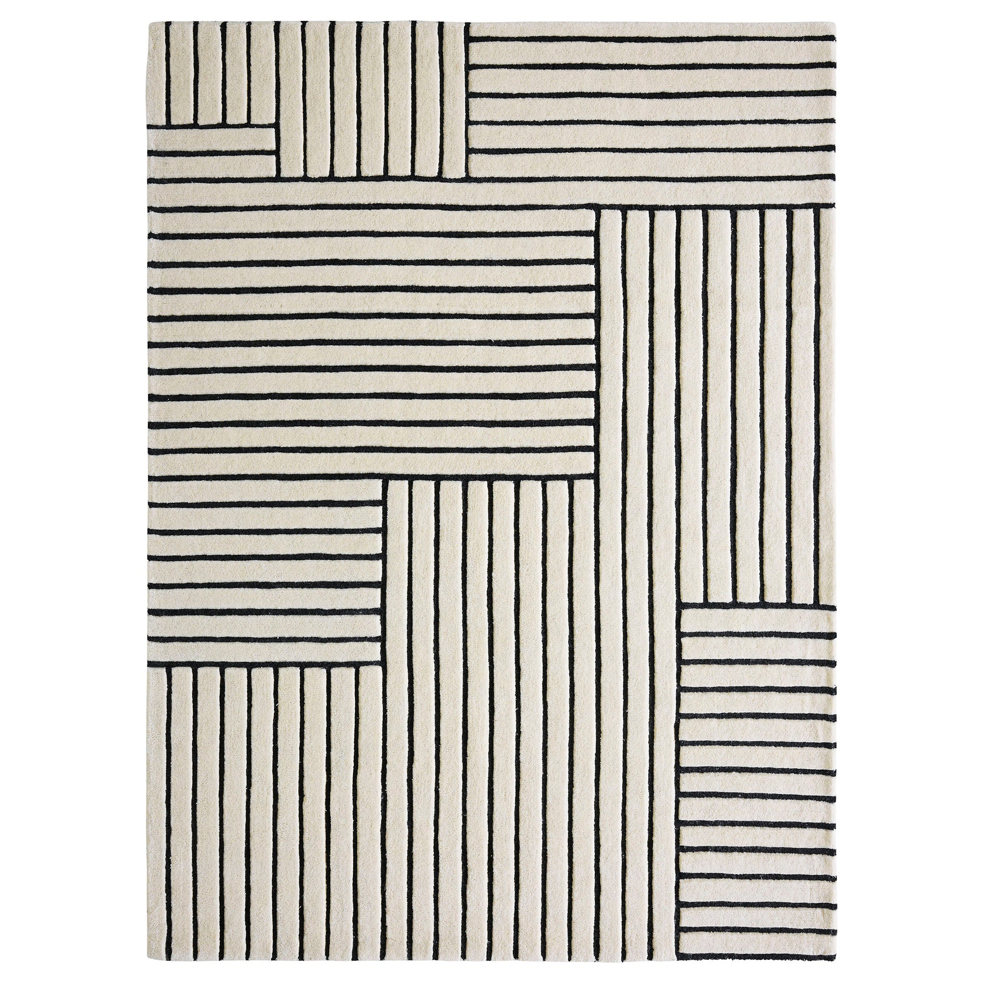 Arctica 7'10 X 10’2 Hand tufted Indoor Rug, Ivory - Main Image - RARC-10182-810