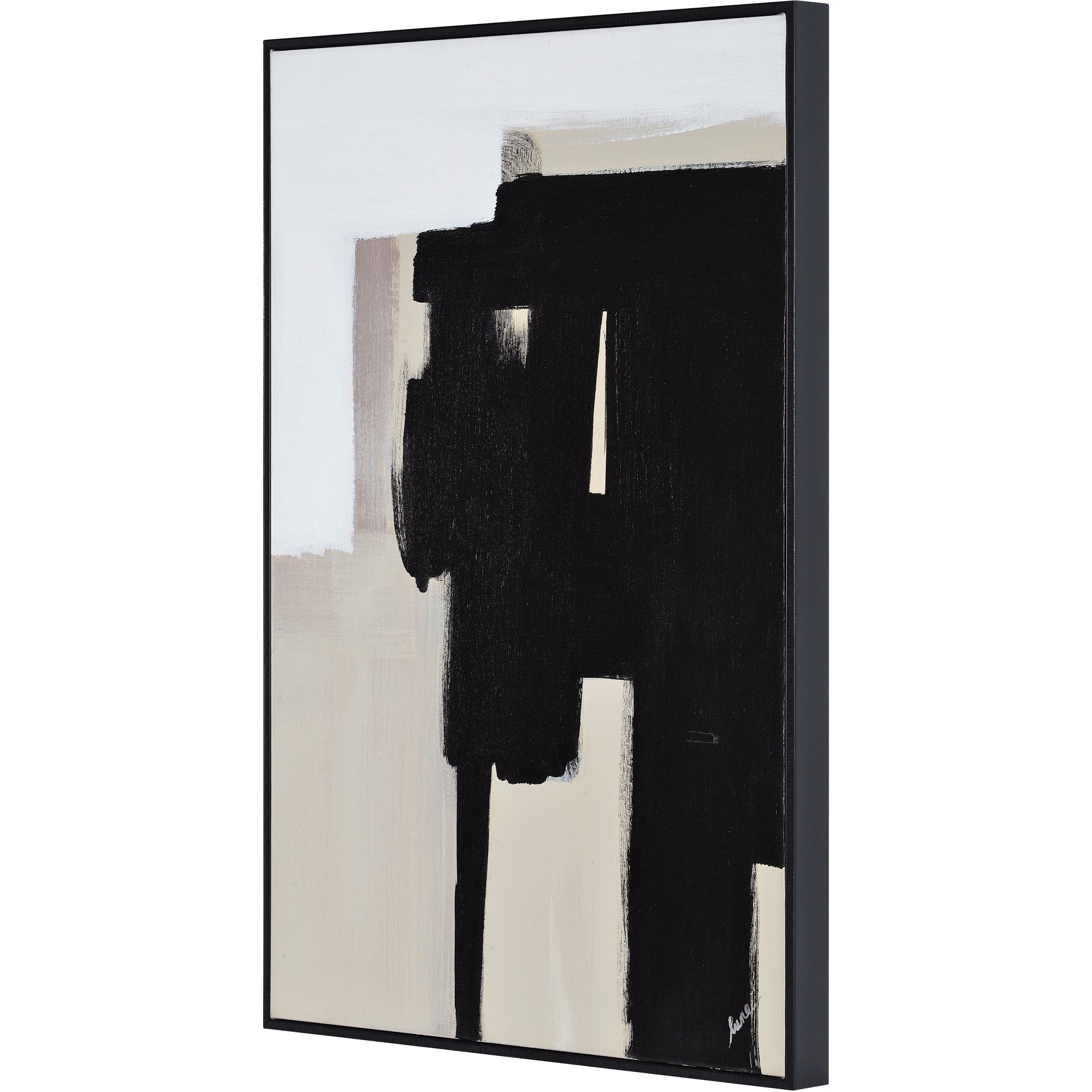 Telesto 24" Wide Canvas Art, Black - Additional Image 4 - OL2046