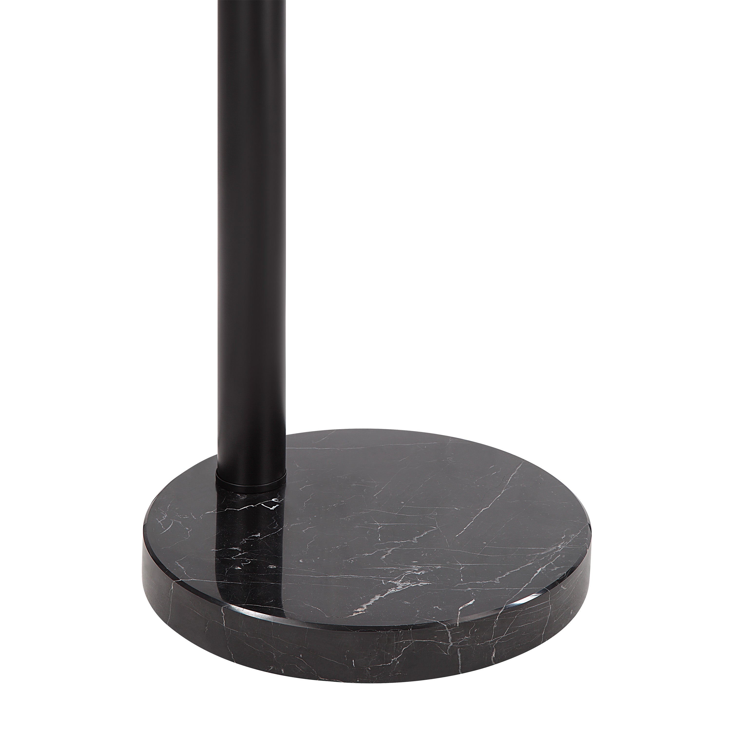 Folia 84" Tall Matte Black Floor Lamp with Dome Iron Shade - Detail Image - LPF3150