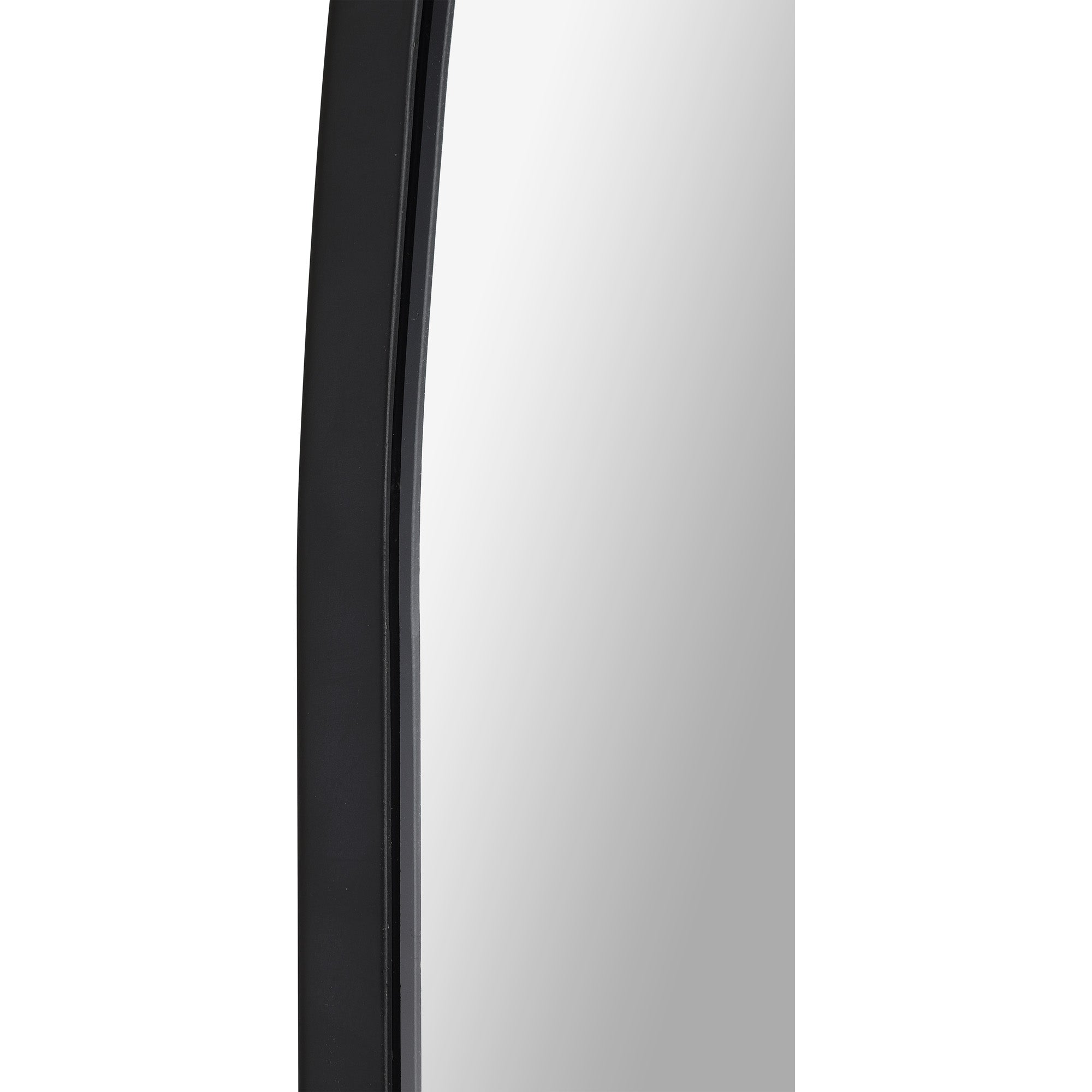 Lamia 50" Tall Arch Wall Mirror, Black - Detail Image - MT2525