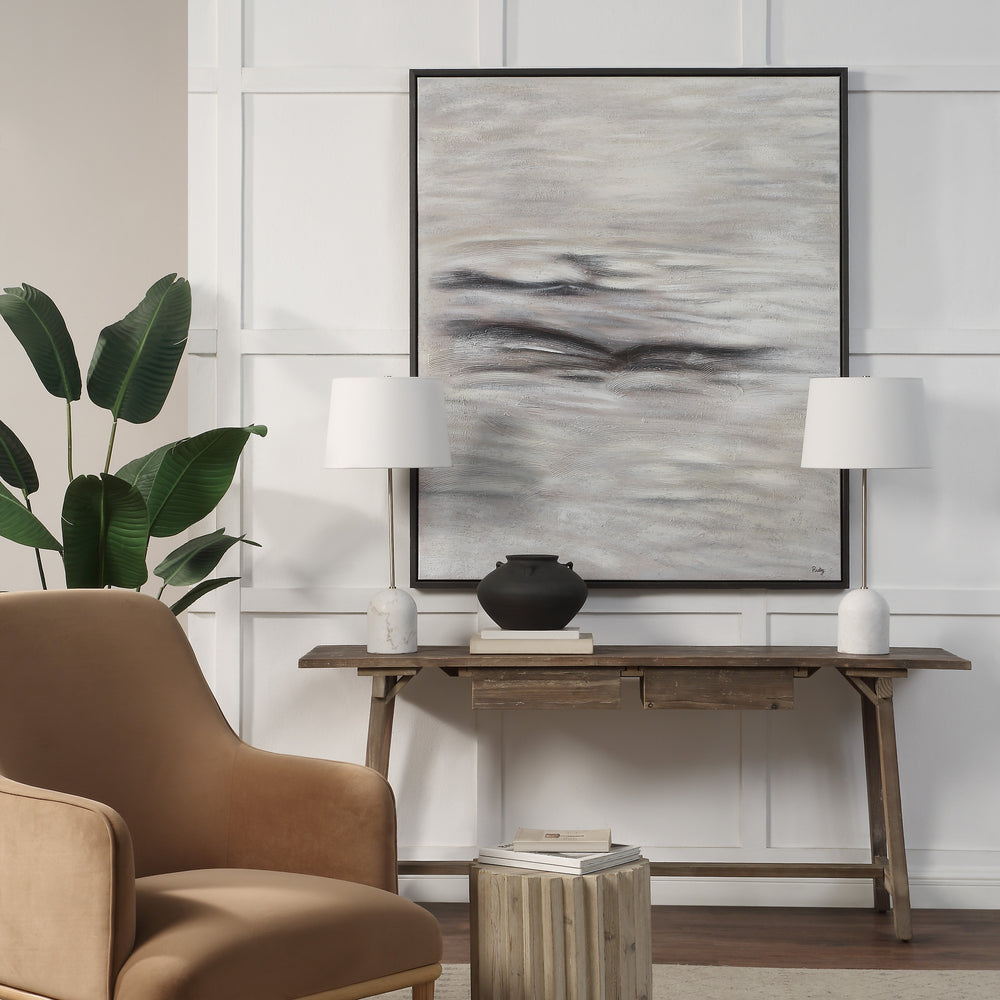 Baelish 60" H x 50" W Canvas Art, Grey - Lifestyle Image - OL2187