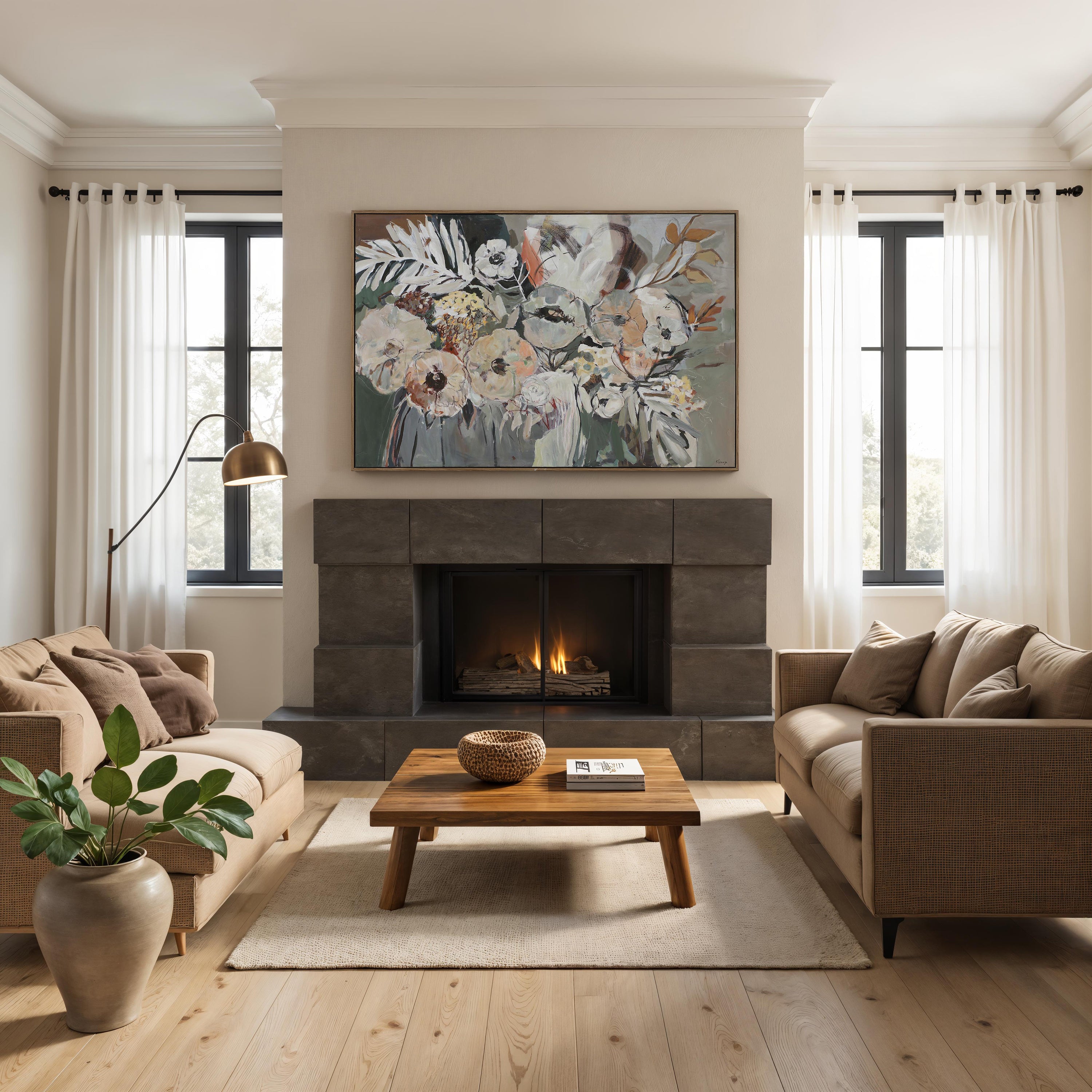 Paine 40" H x 60" W Canvas Art - Lifestyle Image - OL2227