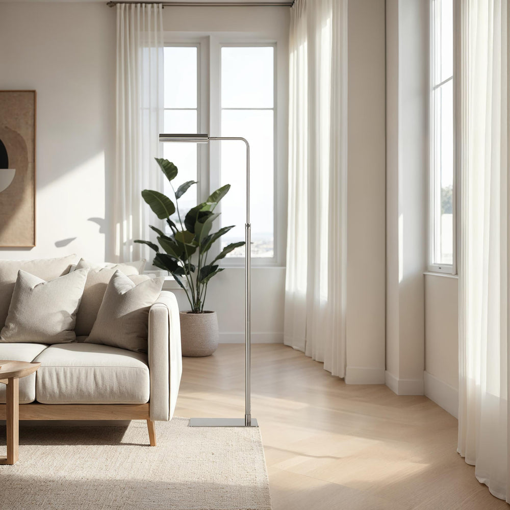 Karima 44.5" Height Floor Lamp, Grey - Lifestyle Image - LPF3156