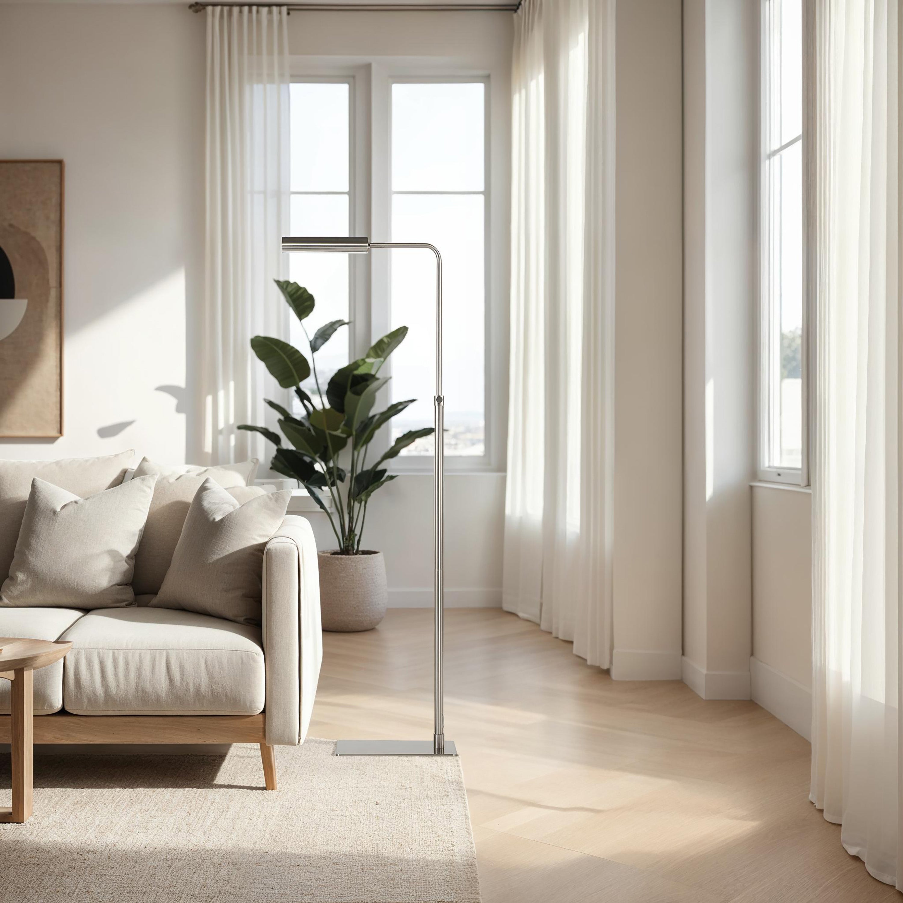 Karima 44.5" Height Floor Lamp, Grey - Lifestyle Image - LPF3156