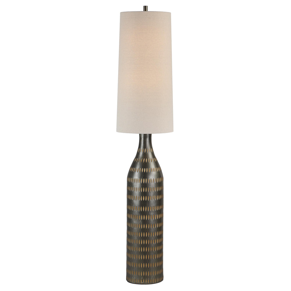 Crake 66.5" Height Floor Lamp, Brown - Angle Image - LPF3163