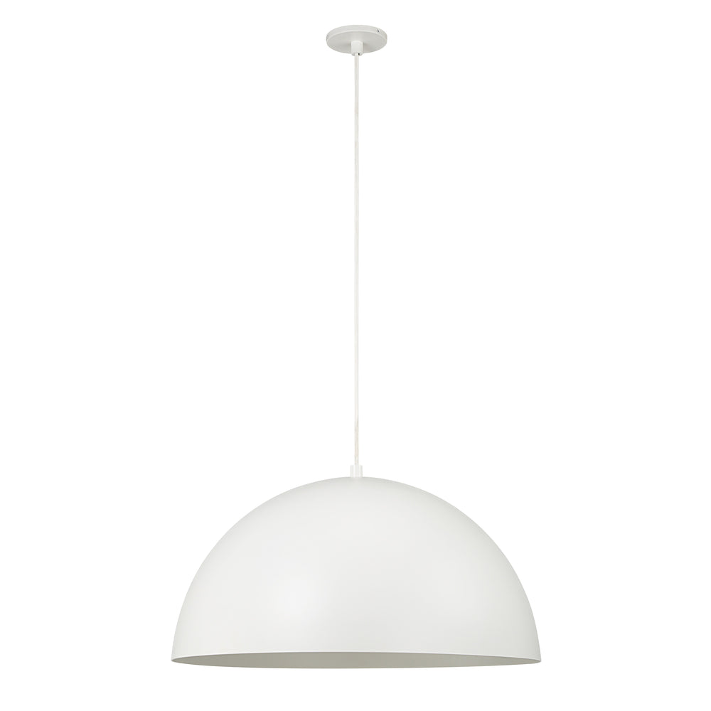 Ozona 27.5" Wide 1-Light Chandelier, Matte Off-White - Main Image - LPC4480