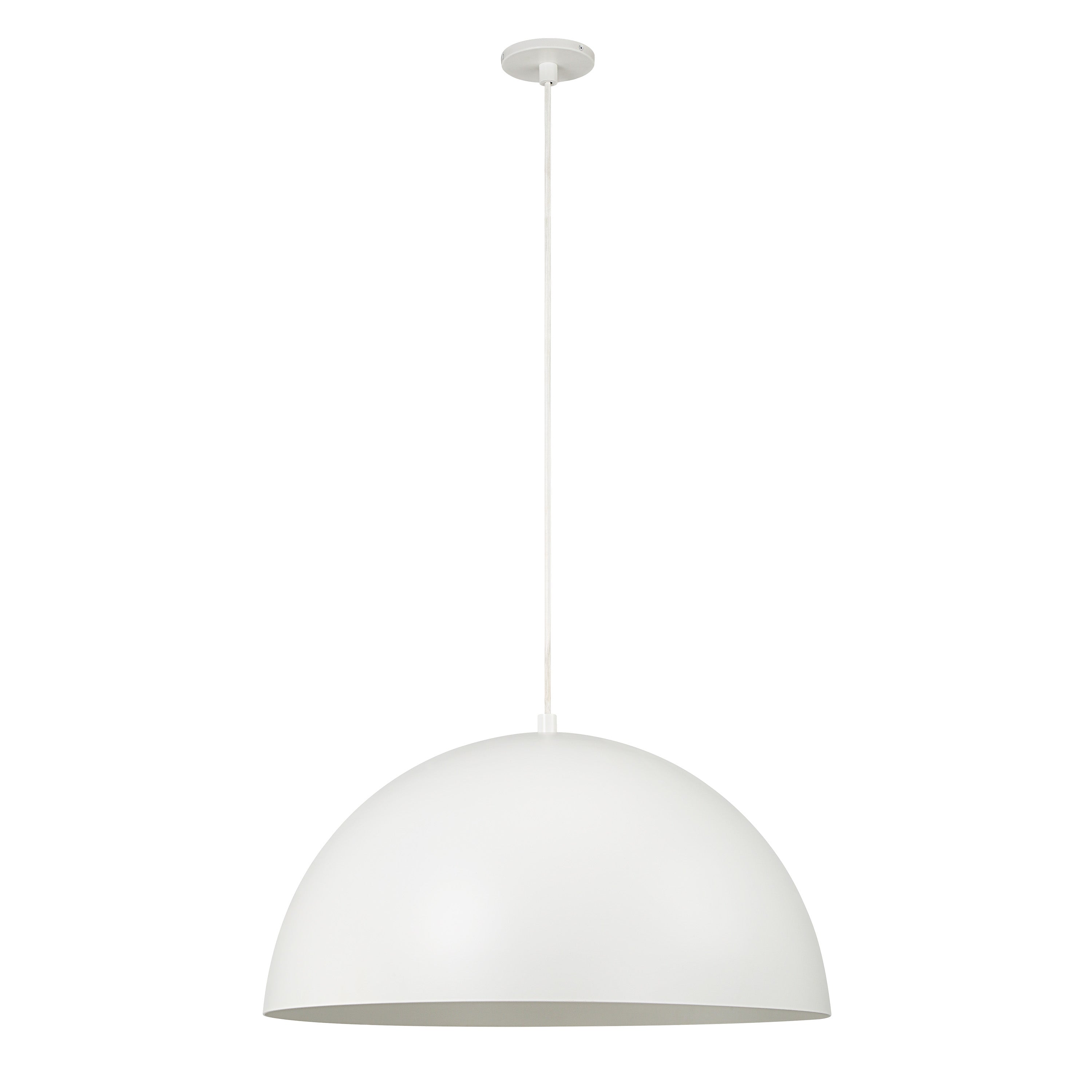 Ozona 27.5" Wide 1-Light Chandelier, Matte Off-White - Main Image - LPC4480