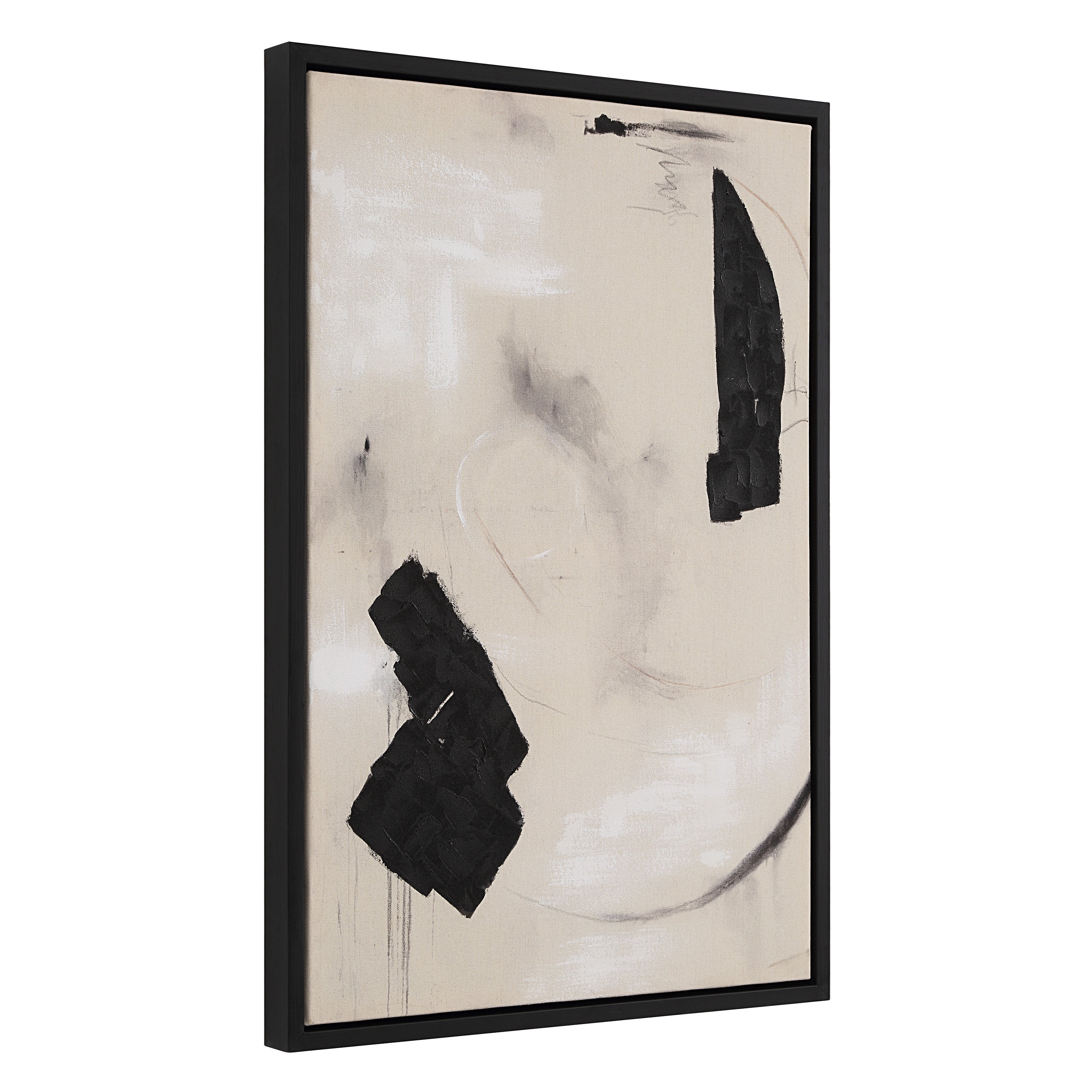 Asia 24" Wide Canvas Art with Wood Frame, Painted Black - Additional Image 4 - OL2146