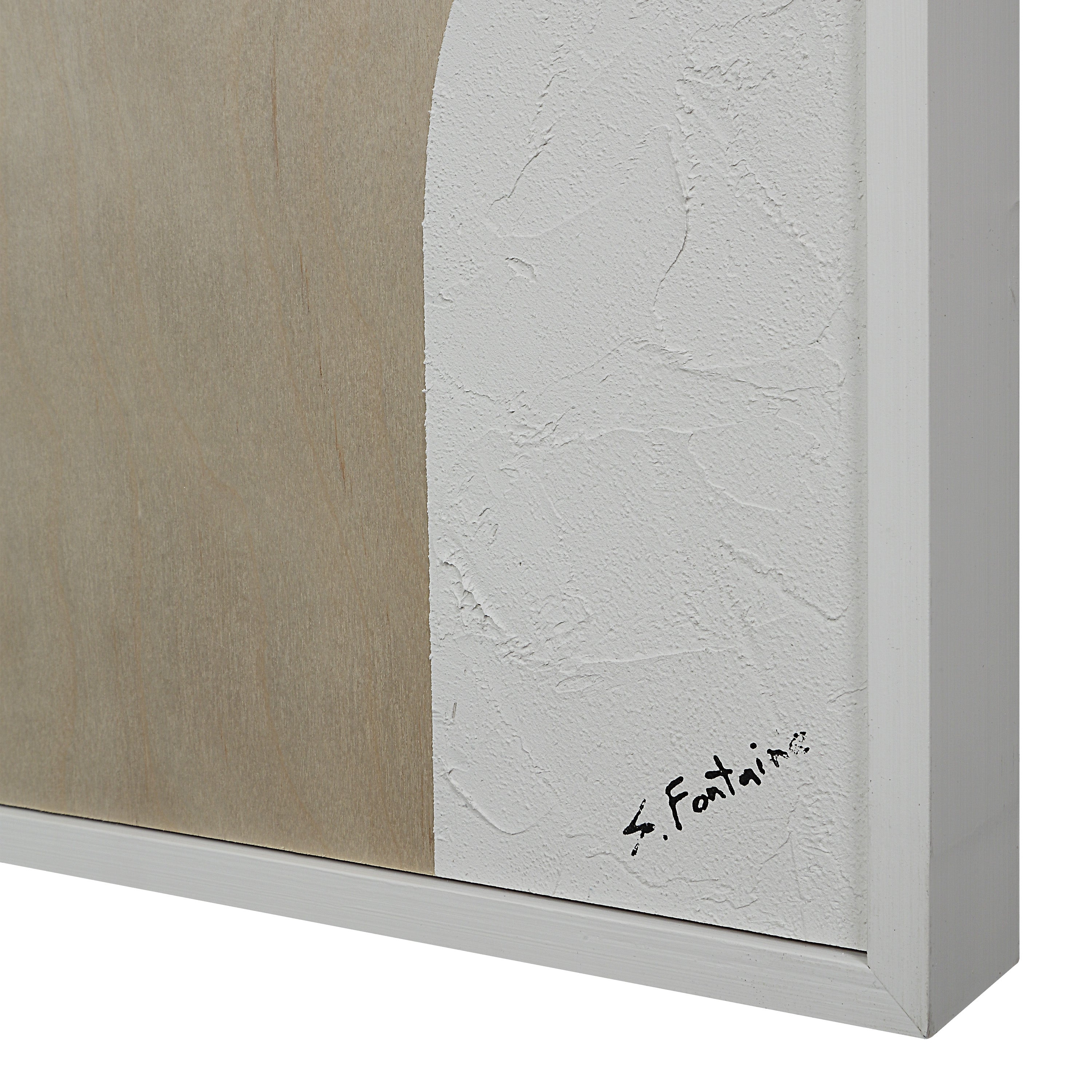 Erula 48" Wide Wall Art, Matte White - Additional Images - W6758