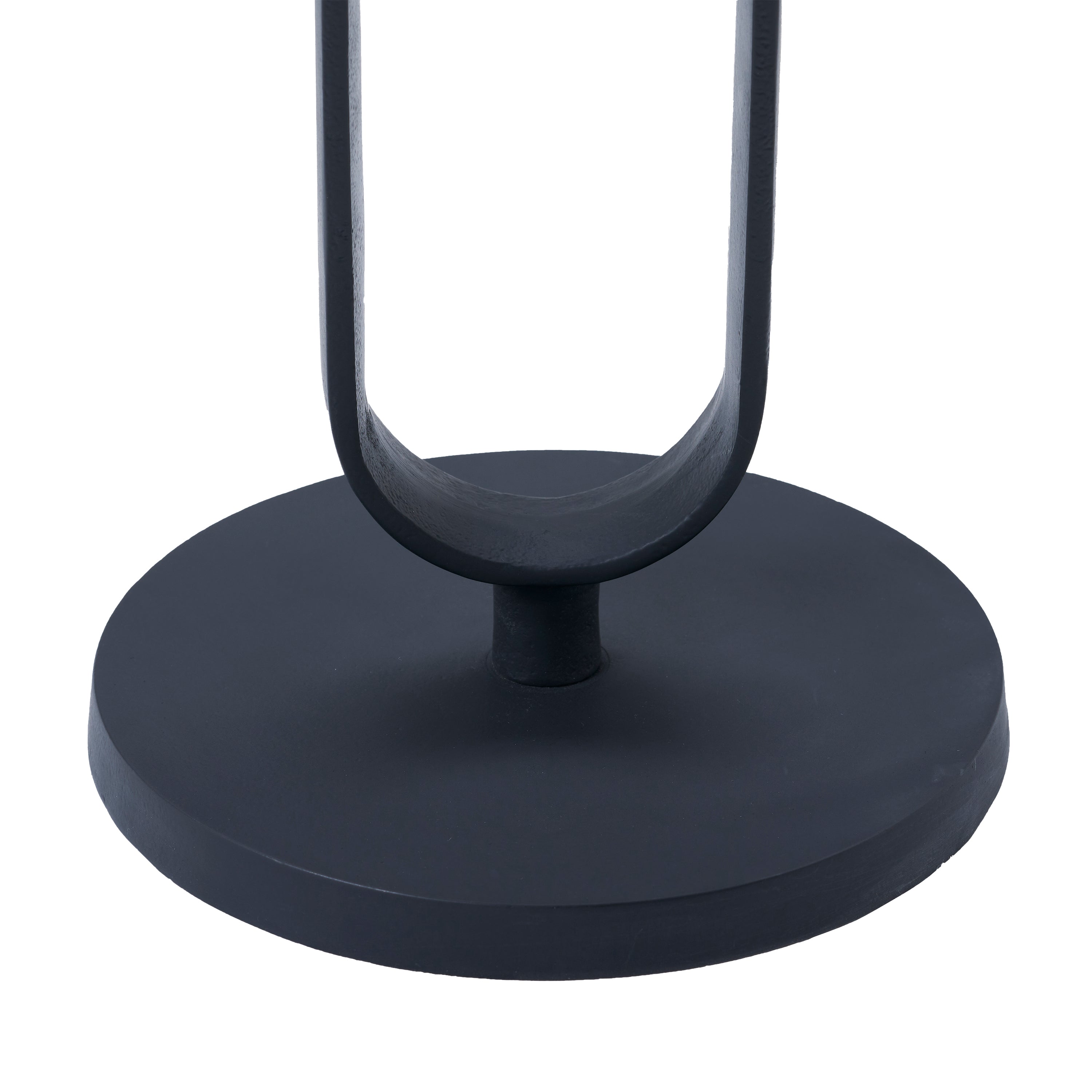 Eryx Indoor Cast Aluminum Side Table, Matte Black - Additional Image 3 - TA472