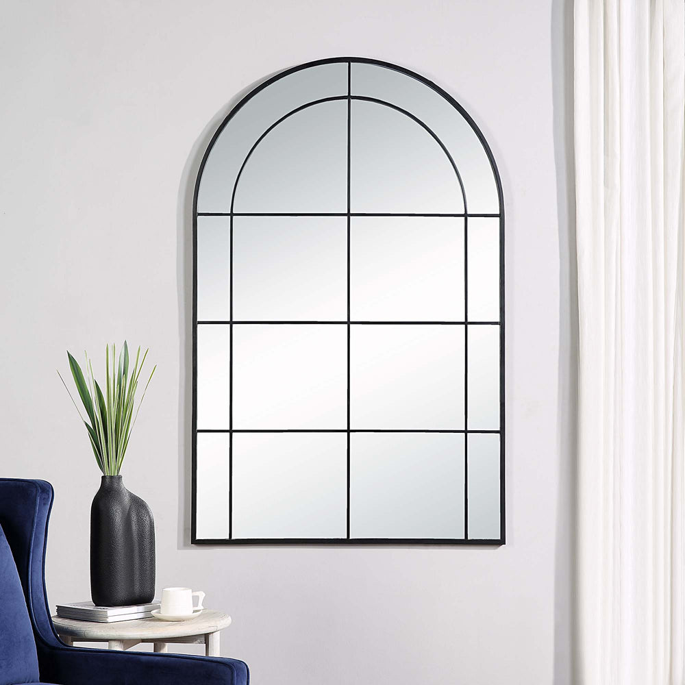 Atkinson 62" Tall Arch Full Length Mirror, Black - Lifestyle Image - MT2546