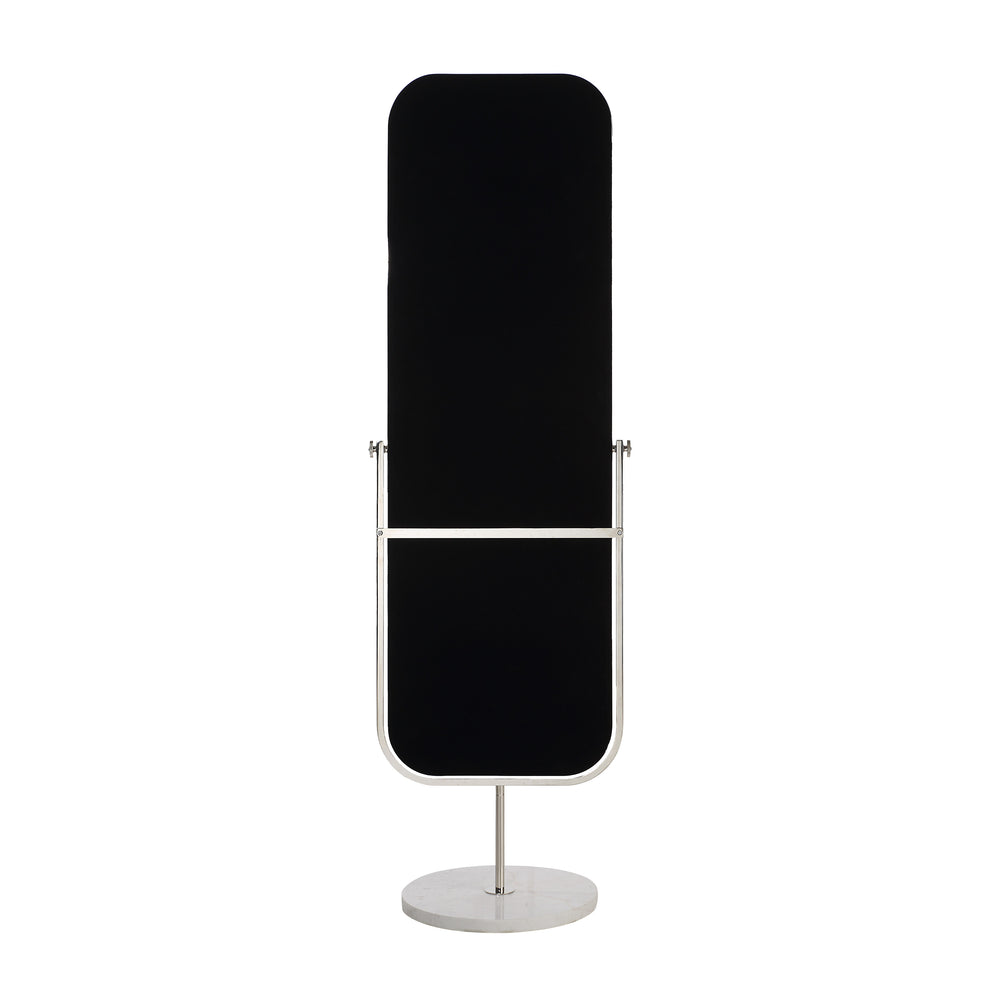 Mandra 66" H x 21" W Wall Mirror, Silver - Backing Image - MT2732