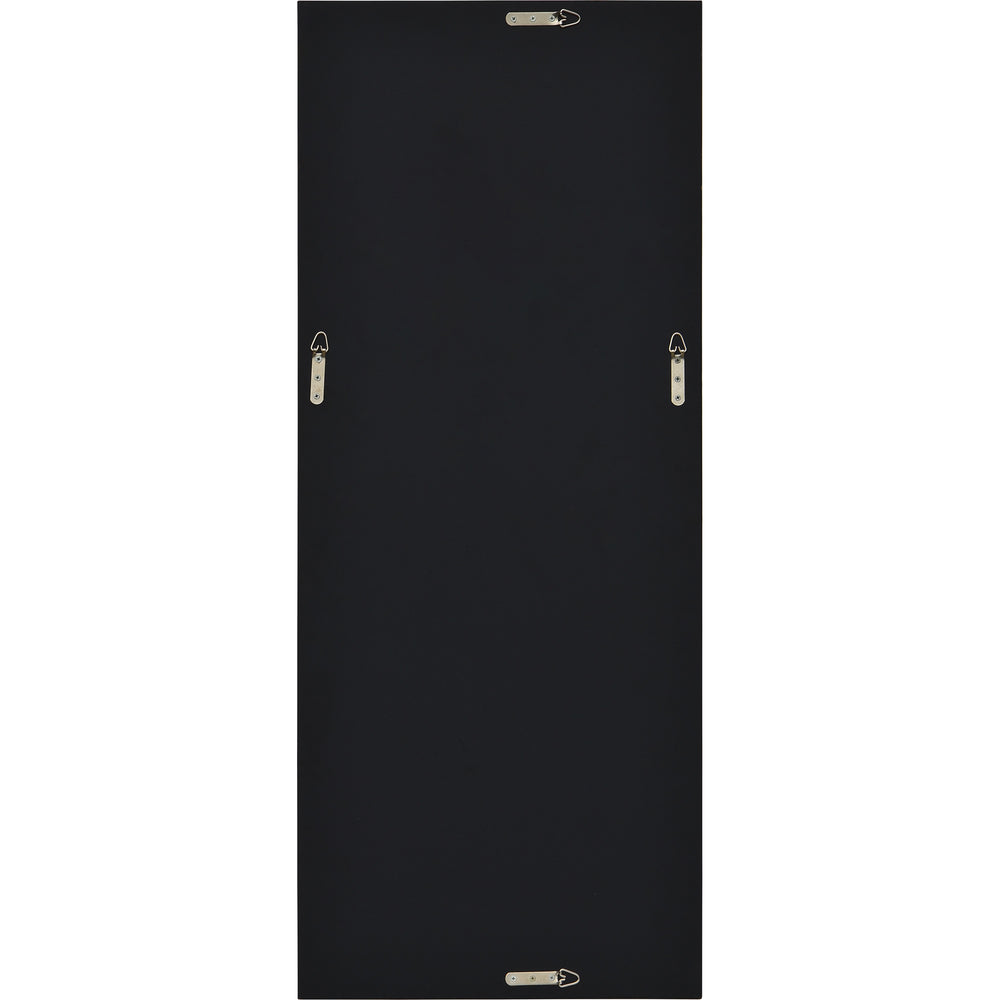 Connix 50" Tall Rectangle Wall Mirror, Brown - Backing Image - MT2385