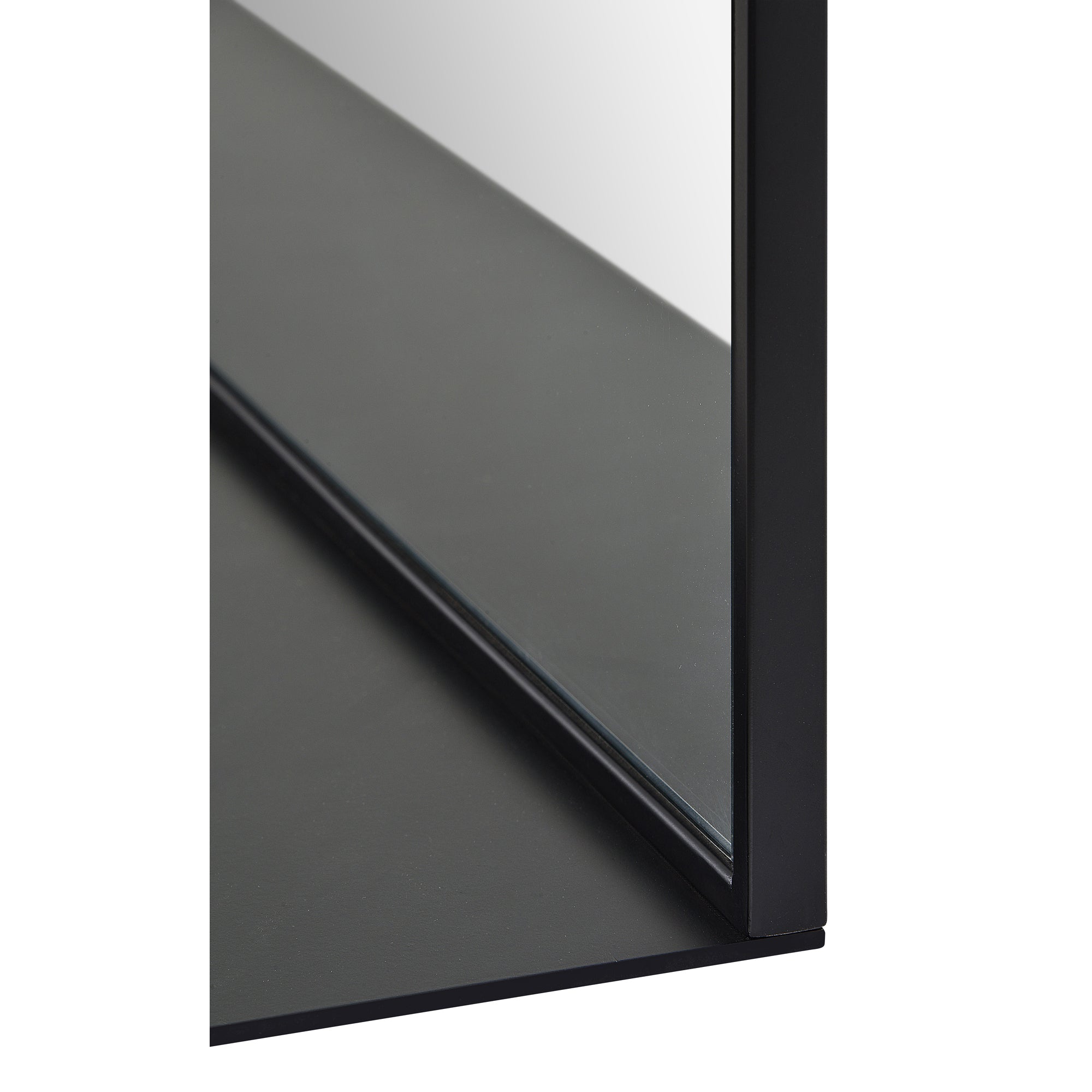 Wearstley 35" Tall Arch Wall Mirror, Black - Additional Image 2 - MT2424