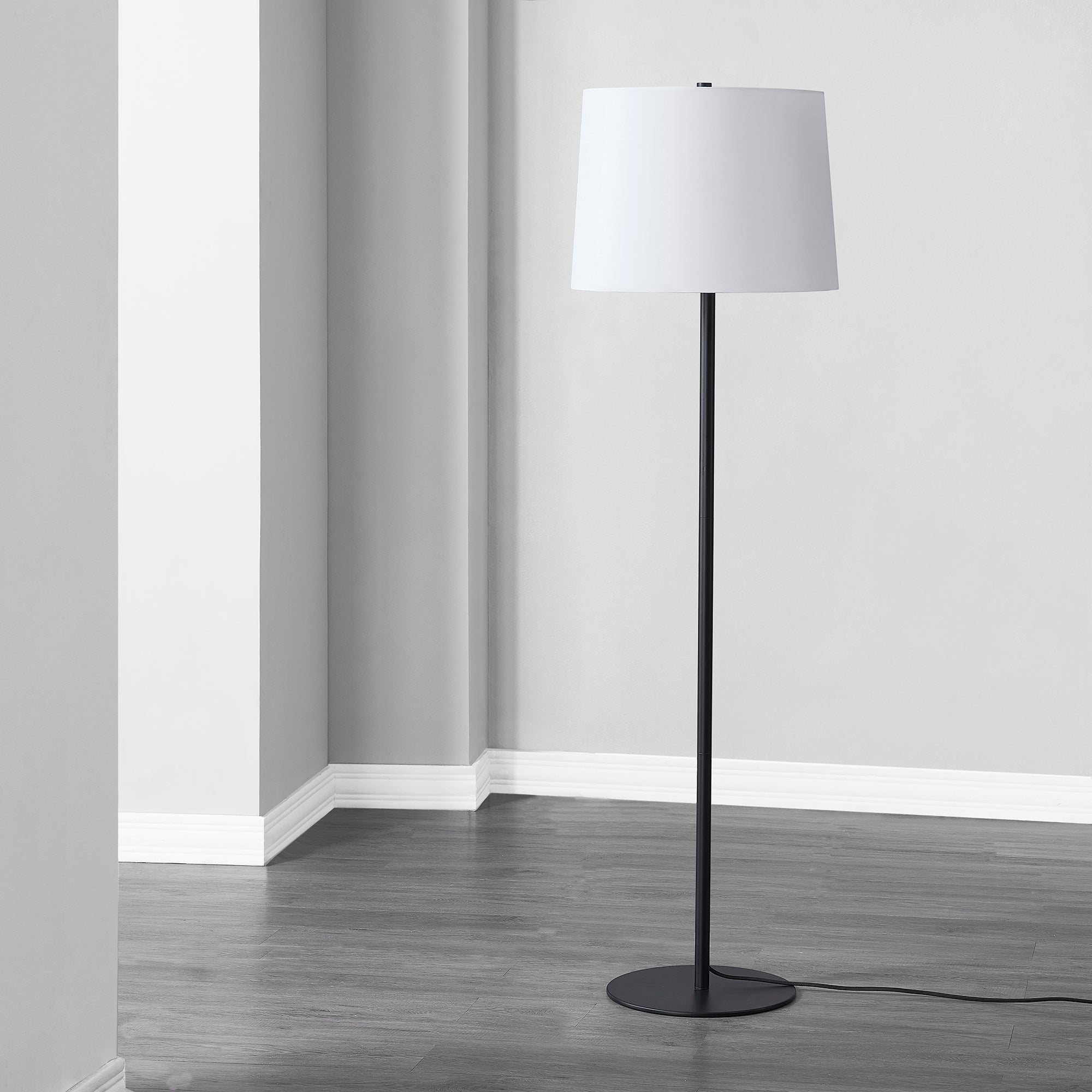 Nevin 61.75" Length Floor Lamp, Matte Black - Lifestyle Image - LPF3139