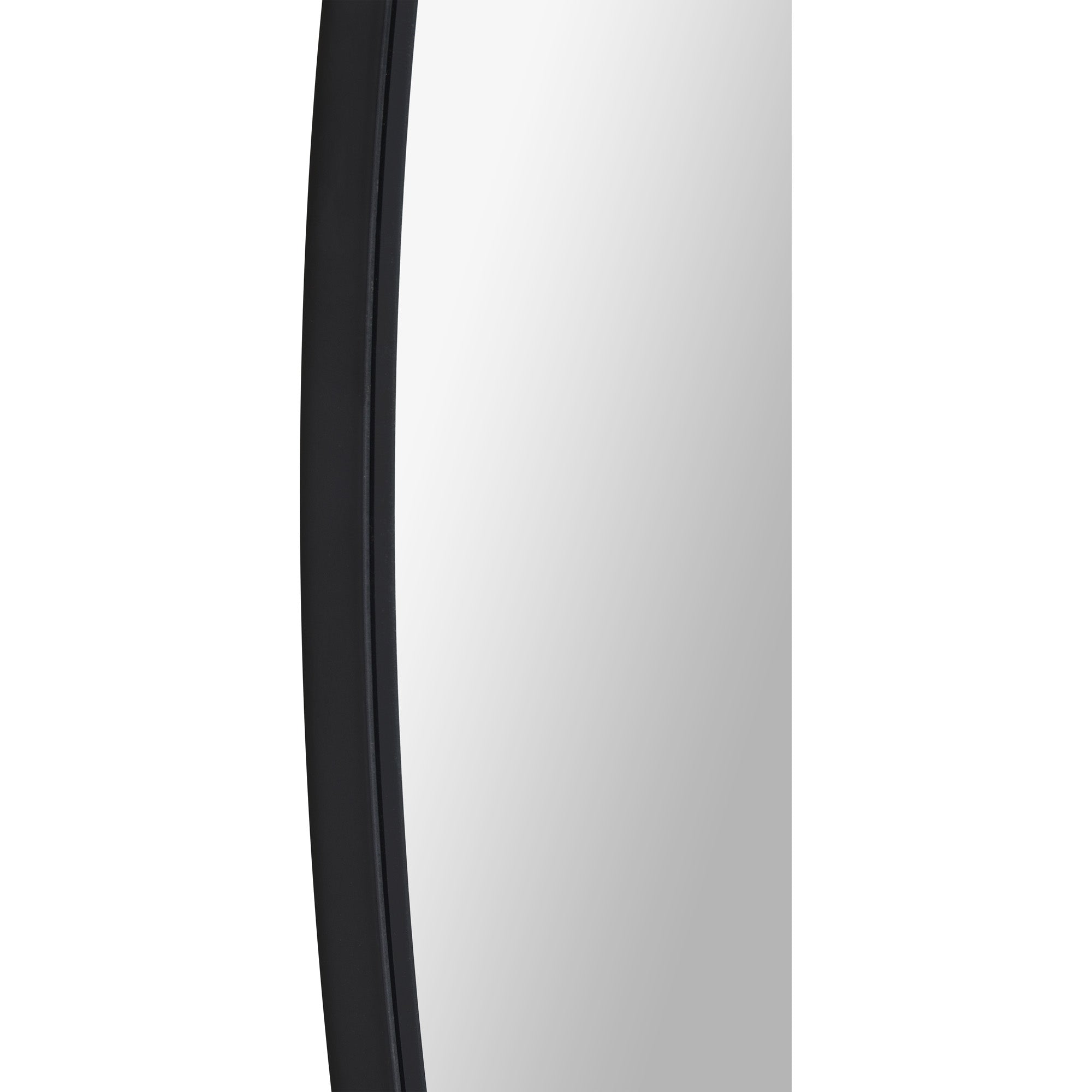 Sami 48" Tall Round Wall Mirror, Black - Detail Image - MT2530