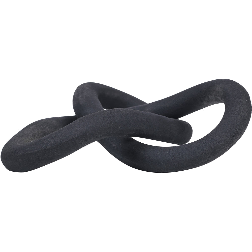 Binna Indoor Aluminum Decorative Object, Matte Black - Angle Image - STA769