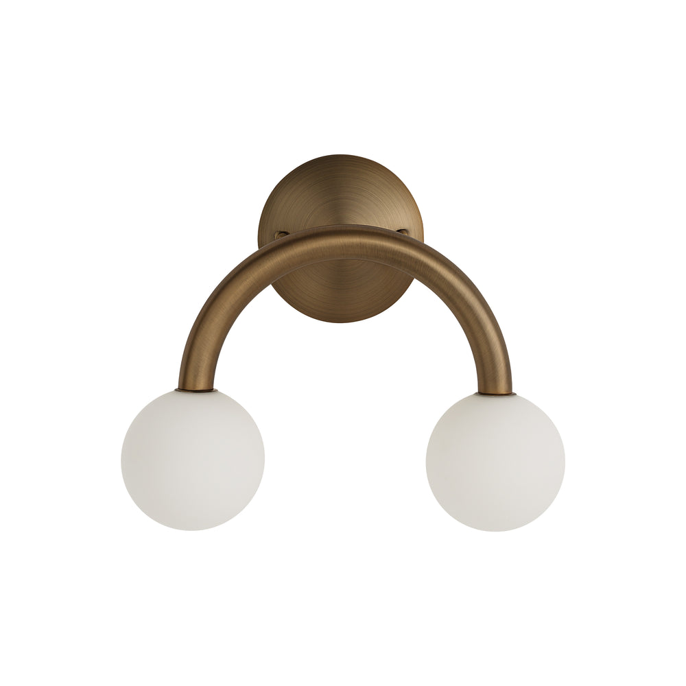 Santi 10.5" Height Wall Sconces, Dark Brushed Brass - Main Image - WS172