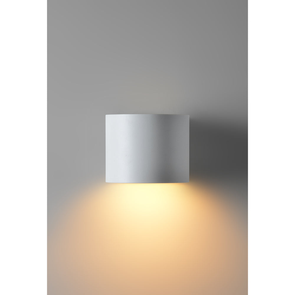 Zak 4.72" Length Wall Sconce, Matte White - Additional Image 5 - WS112