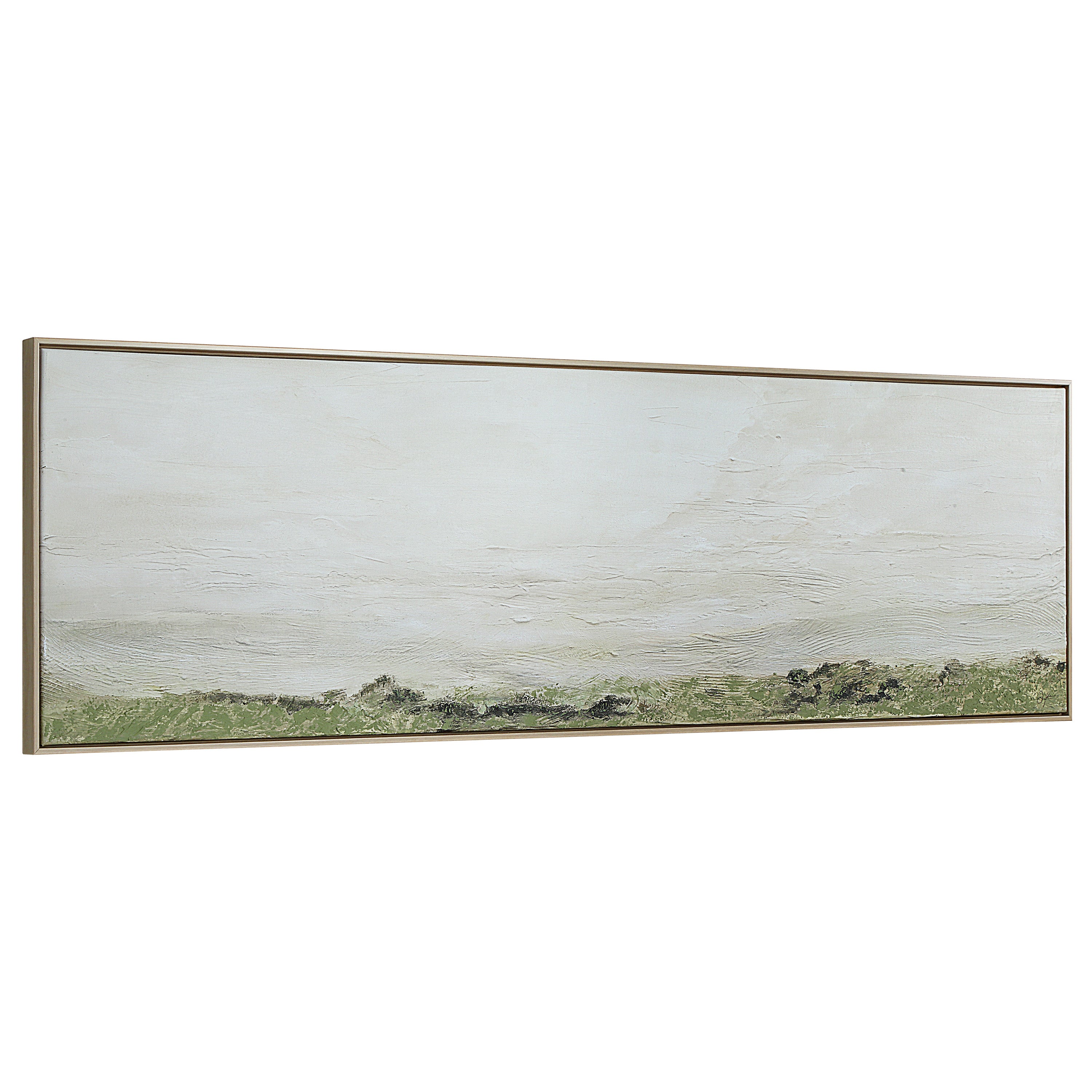 Valle 20" H x 70" W Canvas Art, Green - Angle Image - OL2214