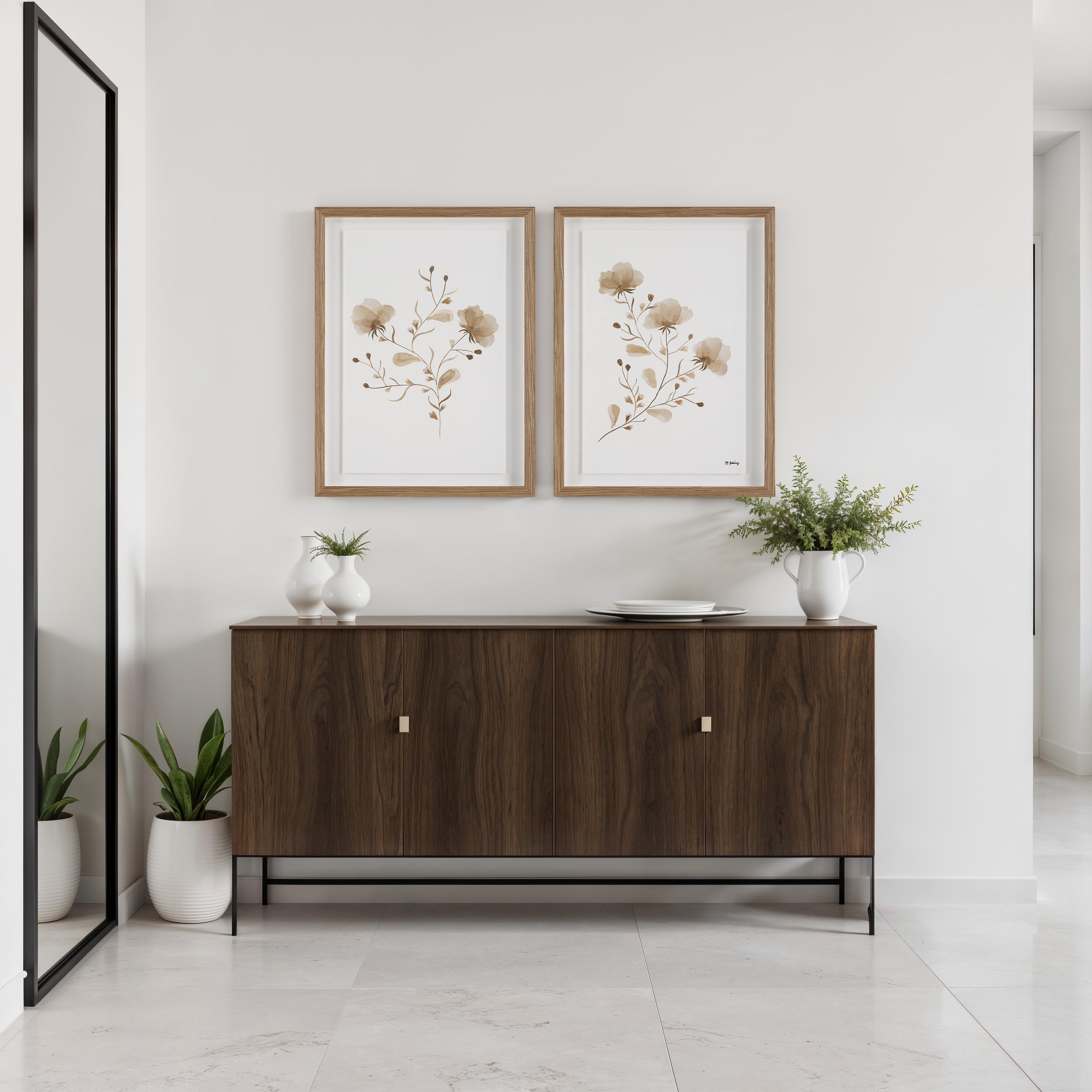 Madalena 18.0" Wide Wall Decor, Printed Artwork (2 Piece Set) - Lifestyle Image - PA0050