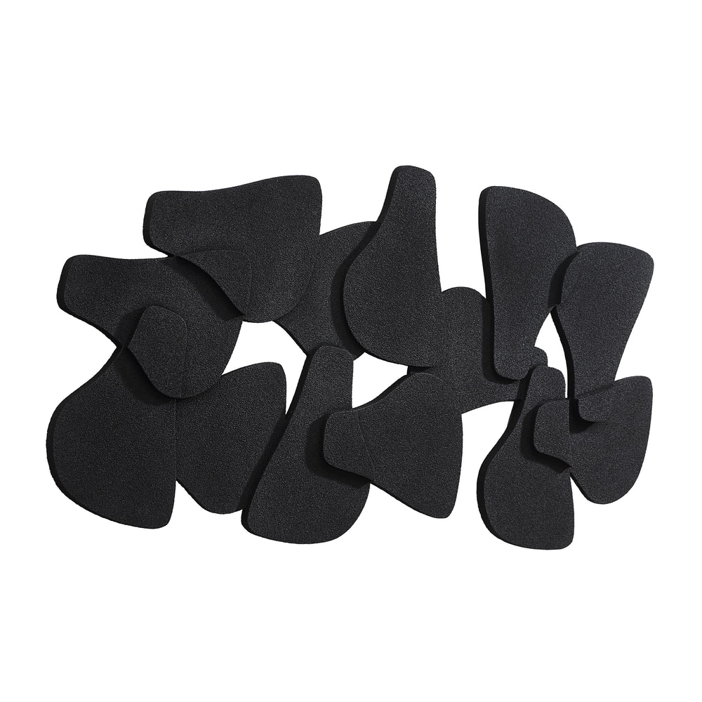 Scorpio 65" Wide Wall Decor, Texture Matte Black - Angle Image - W6770