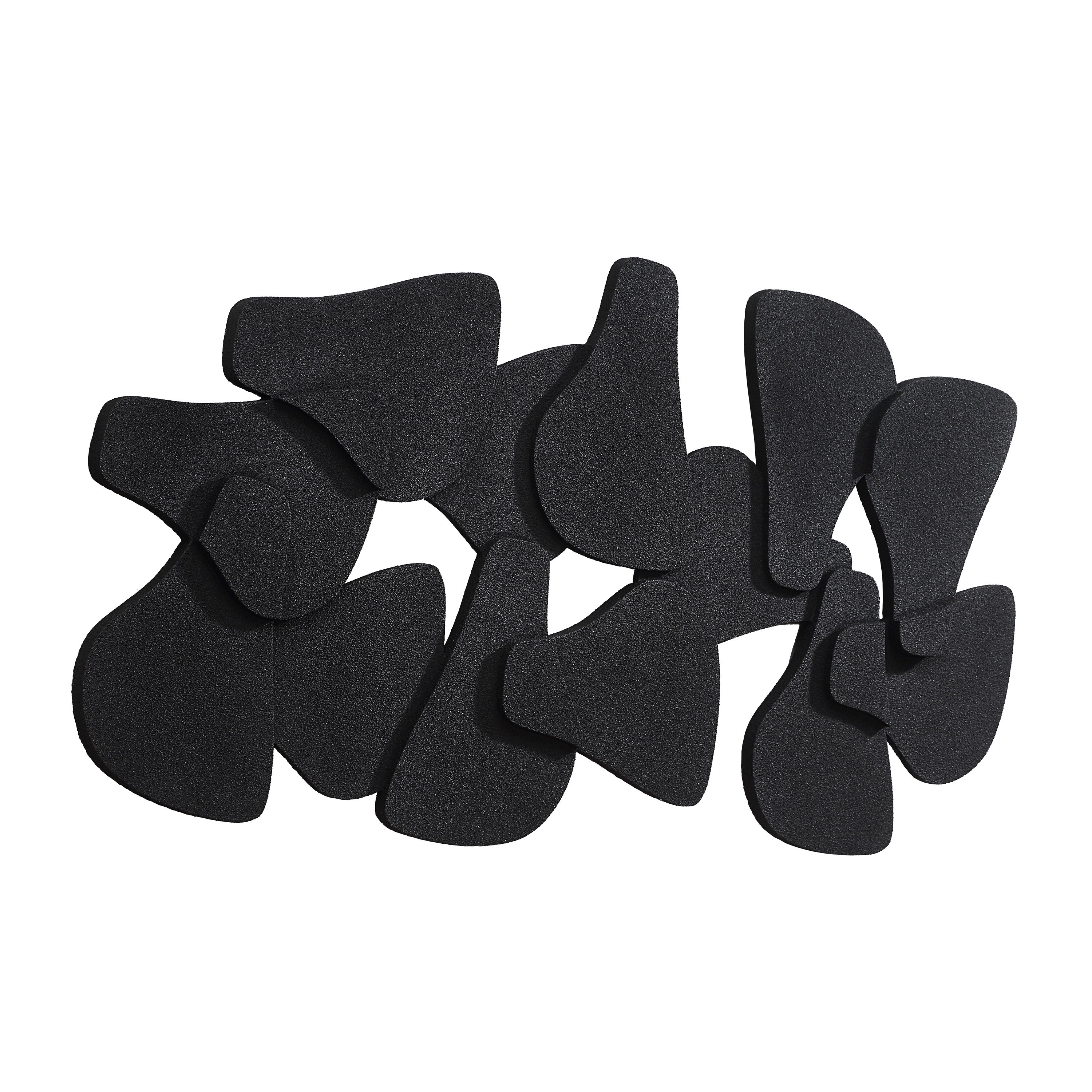 Scorpio 65" Wide Wall Decor, Texture Matte Black - Angle Image - W6770