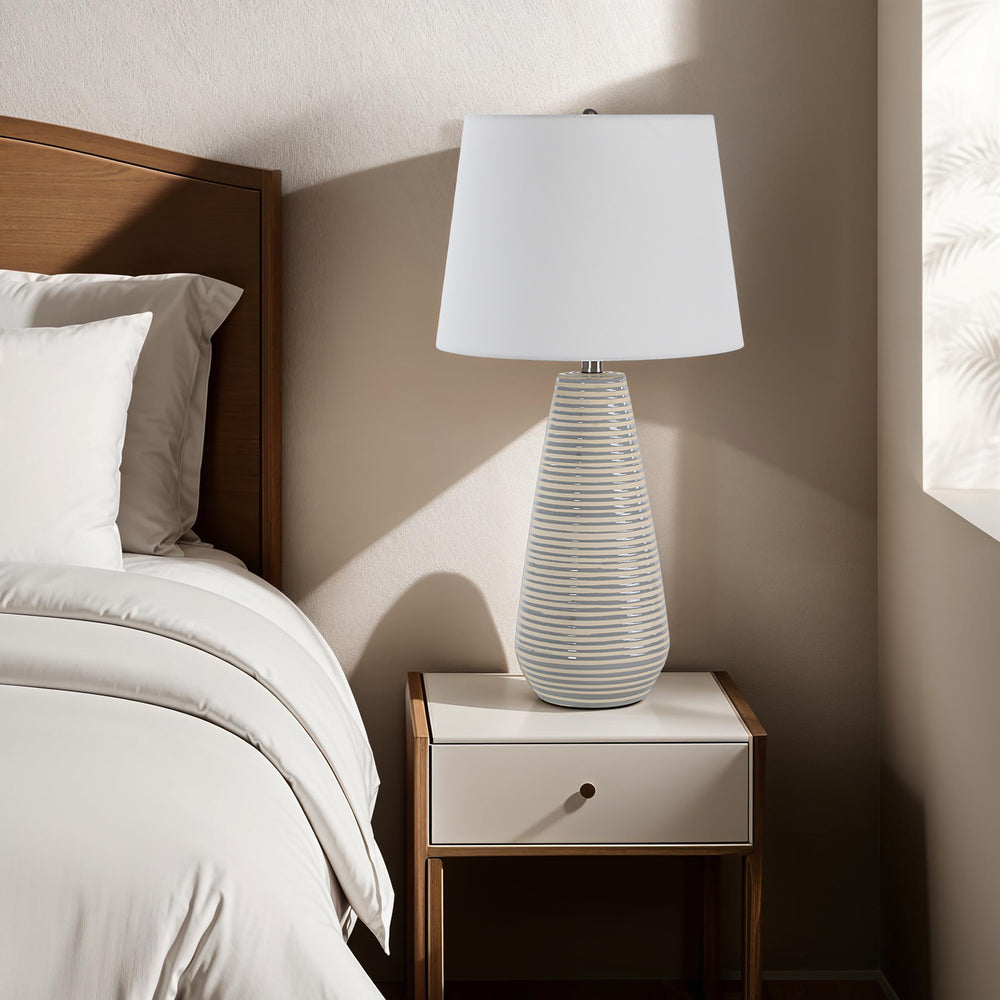 Pera 26.25" Height Table Lamp, Grey - Lifestyle Image - LPT1344