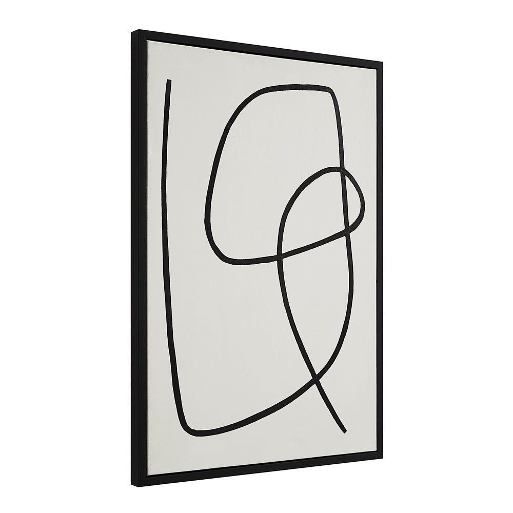 Moreau 24" Wide Canvas Art with Wood Frame, Painted Black - Additional Image 8 - OL2149