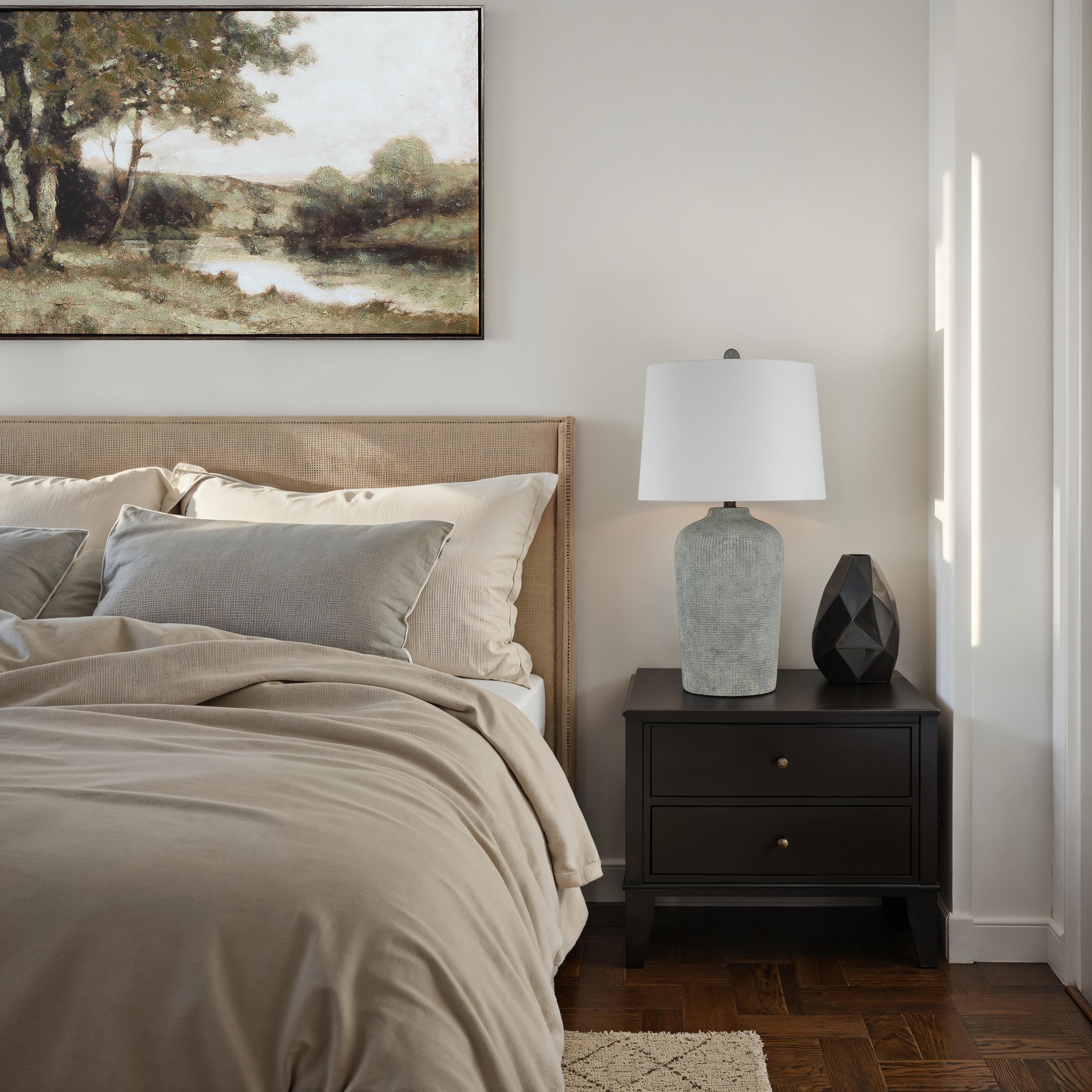 Aurelle 28.5" Height Table Lamps, Grey Rock - White Label Lifestyle Image - LPT1384EV