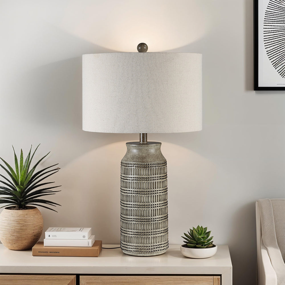 Tarragona 28" Height Table Lamp, Brown - Lifestyle Image - LPT1356