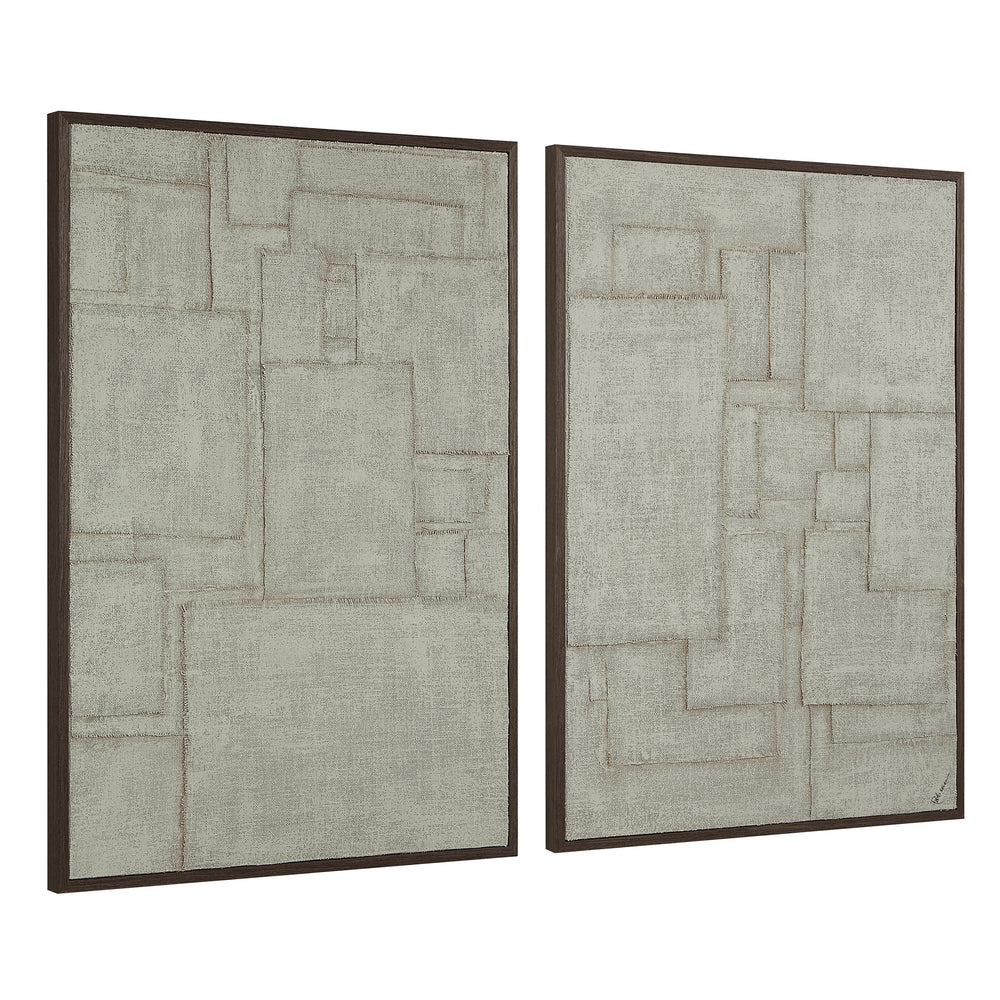 Caramelo 32" Wide Wall Art, Sand Beige - Angle Image - W6775