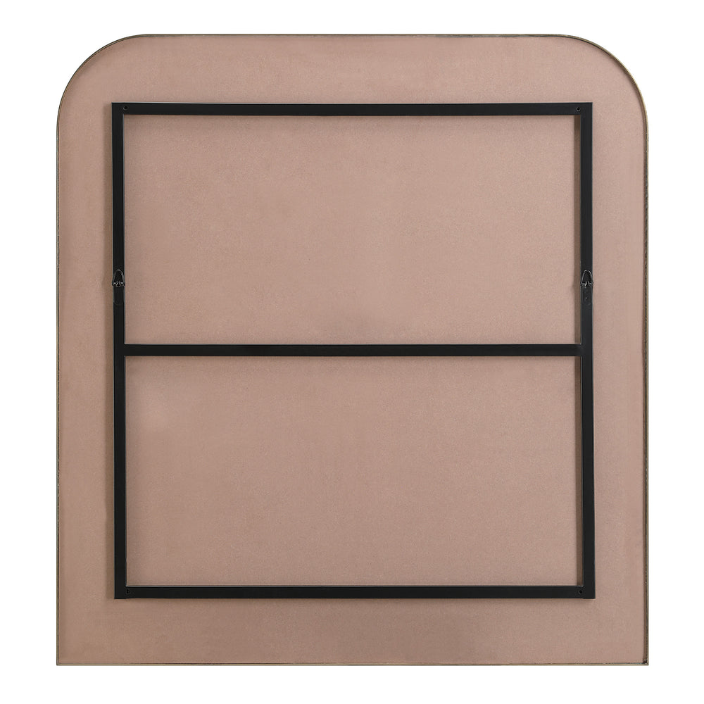 Joan 40" Tall Arch Wall Mirror, Yellow - Backing Image - MT2507