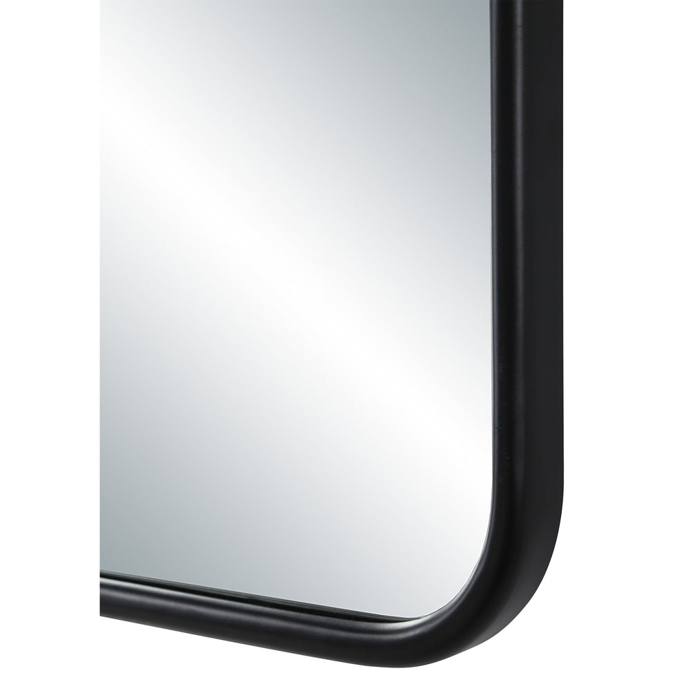 Cascais 36" H x 24" W Wall Mirror, Black - Detail Image - MT2726