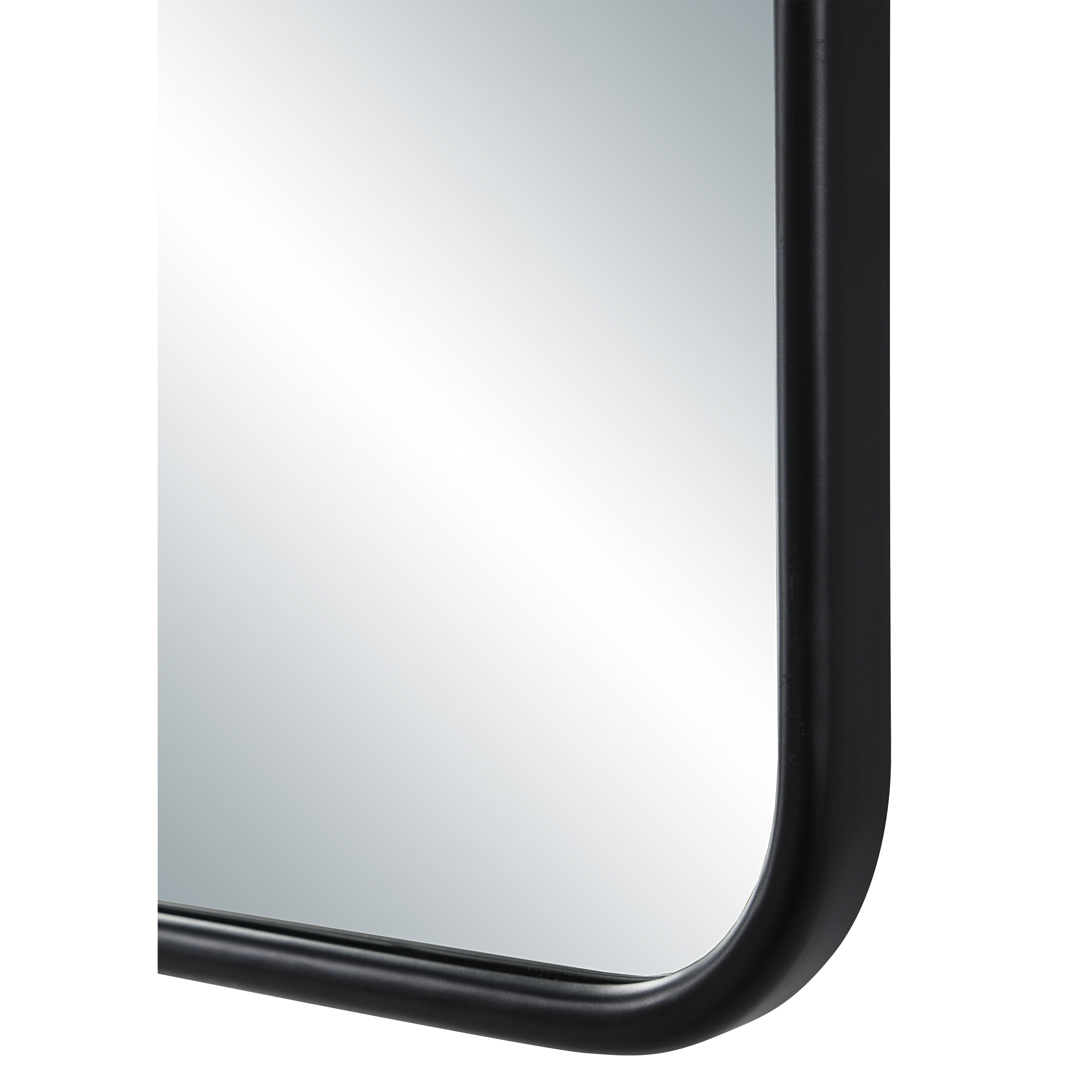 Cascais 36" H x 24" W Wall Mirror, Black - Detail Image - MT2726