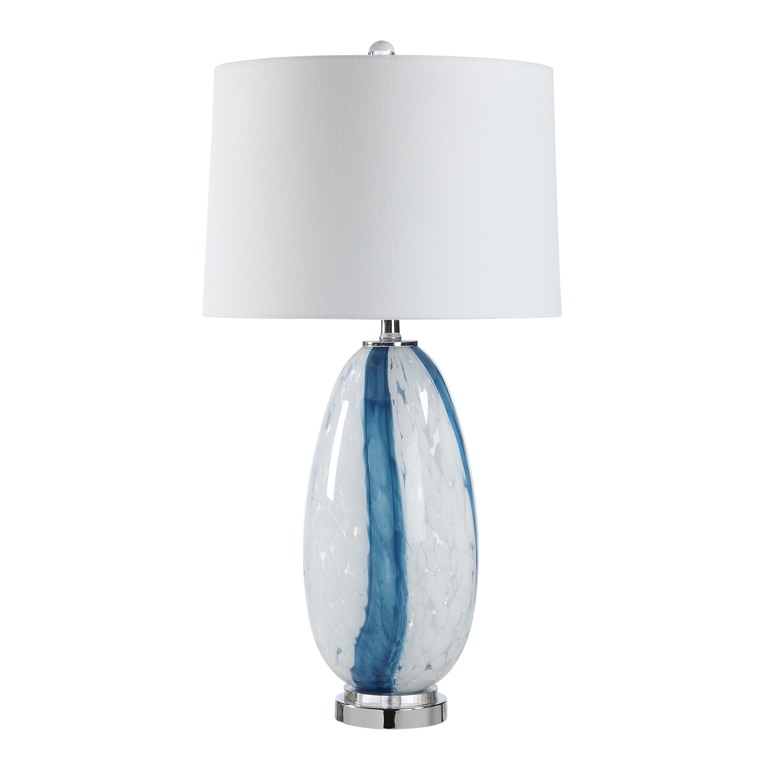 Solis 27.75" Height Table Lamps, Clear And Blue - Main Image - LPT1418EV