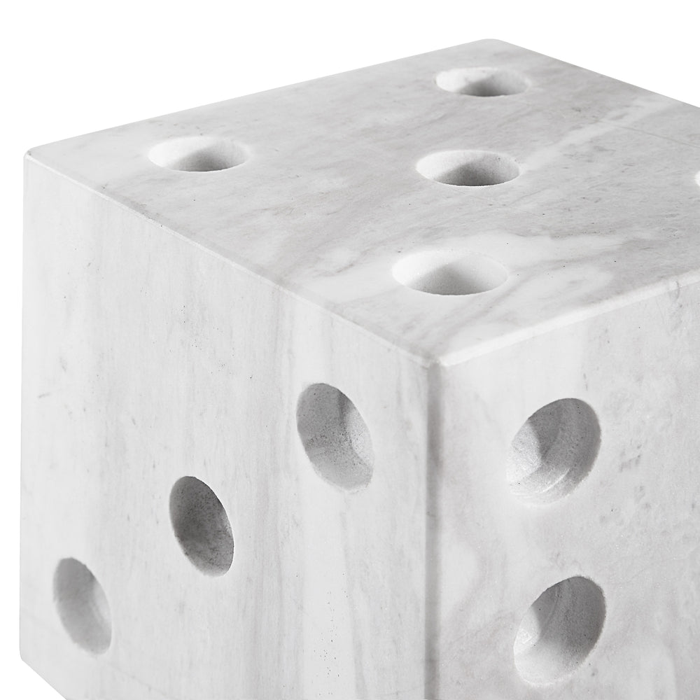 Dylon Statue, Honed White - Detail Image - STA795