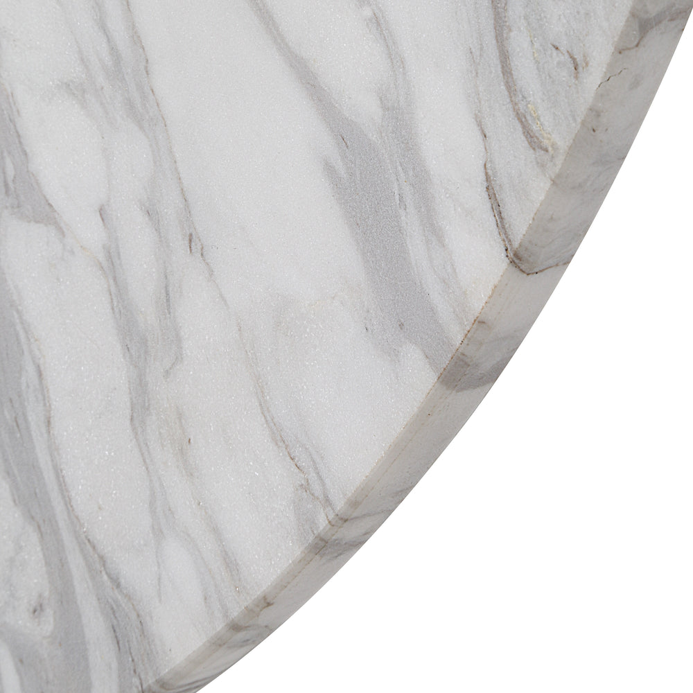 Dayton Wall Clock, Honed White - Detail Image - CL259
