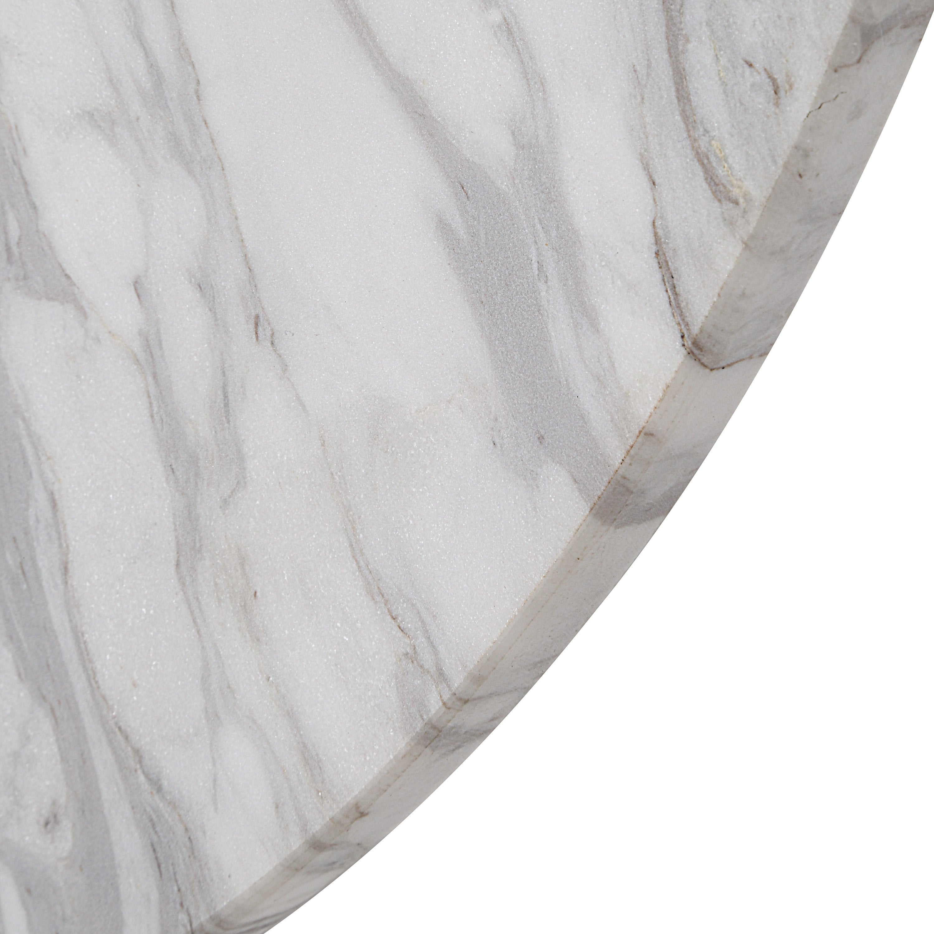 Dayton Wall Clock, Honed White - Detail Image - CL259